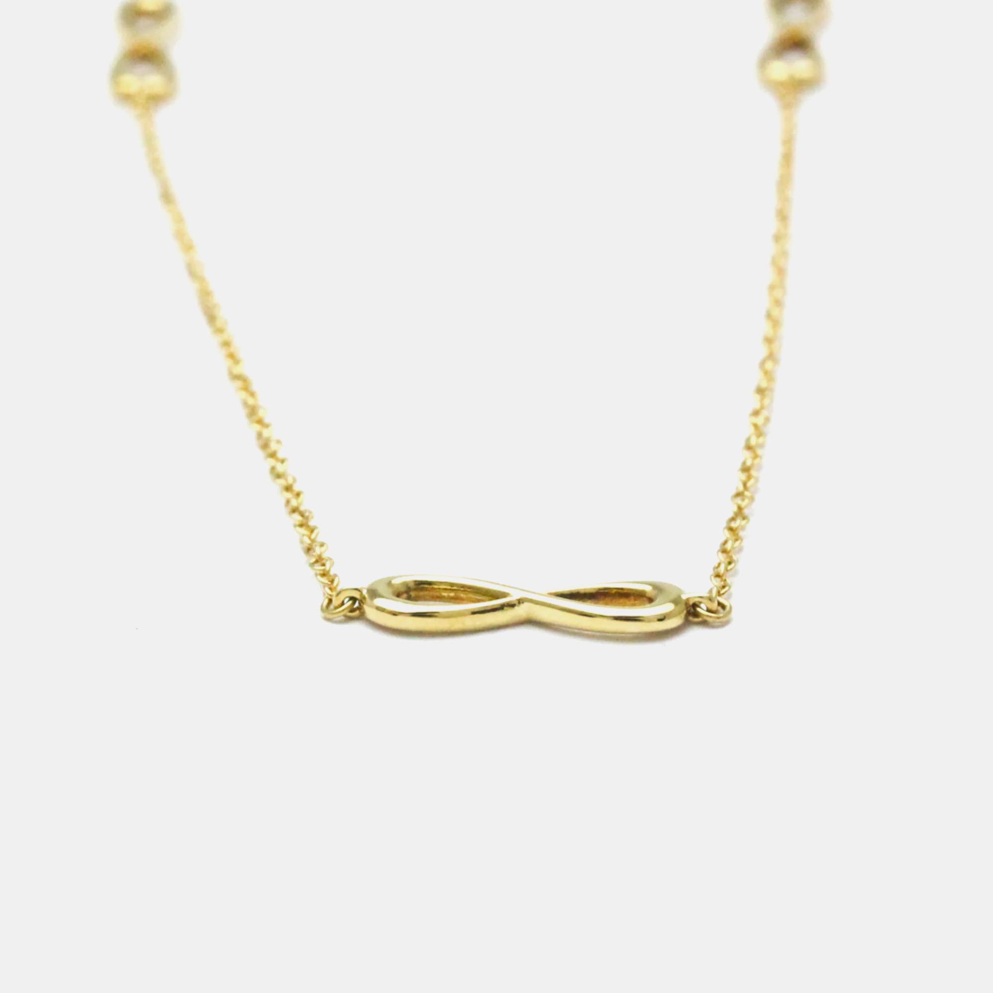 Tiffany & Co. 18K Yellow Gold Infinity Necklace