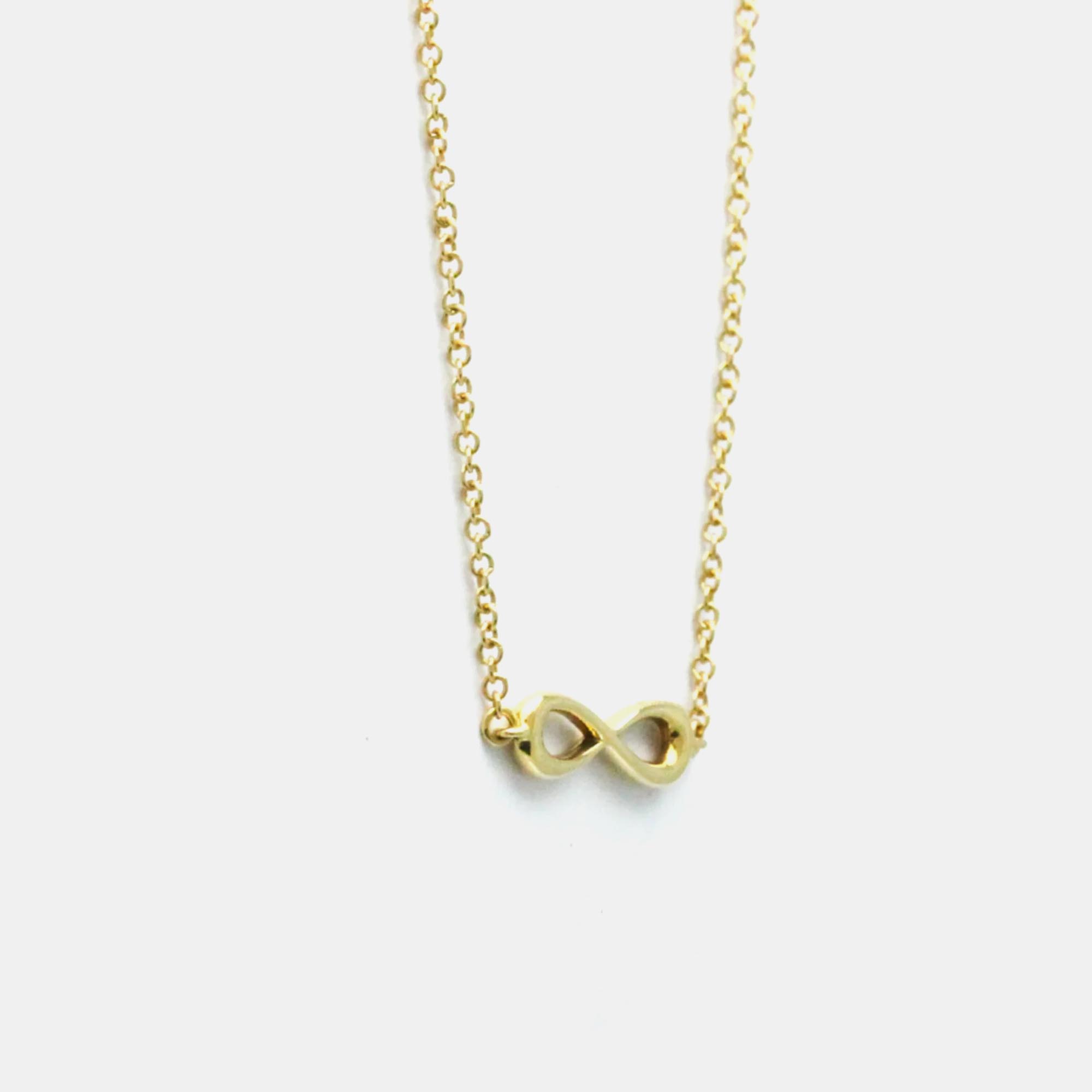 Tiffany & Co. 18K Yellow Gold Infinity Necklace