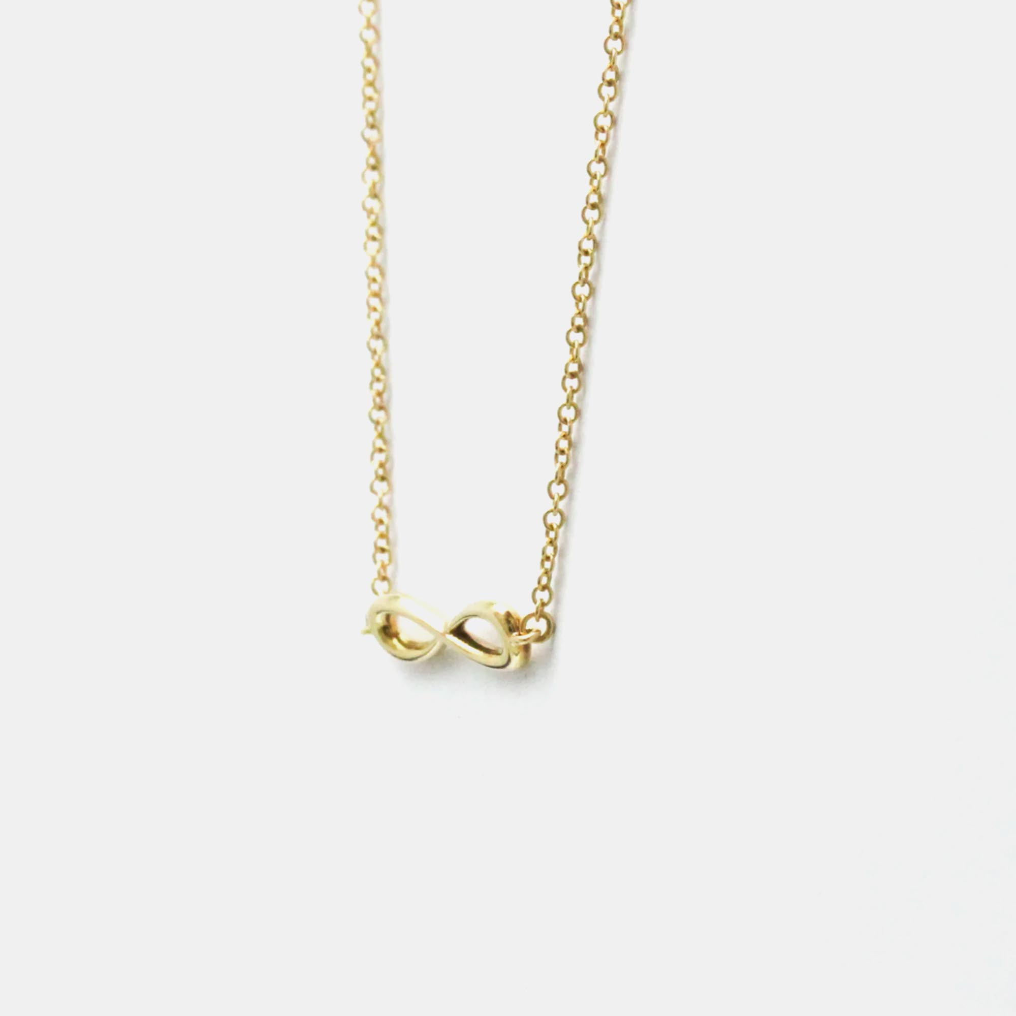 Tiffany & Co. 18K Yellow Gold Infinity Necklace