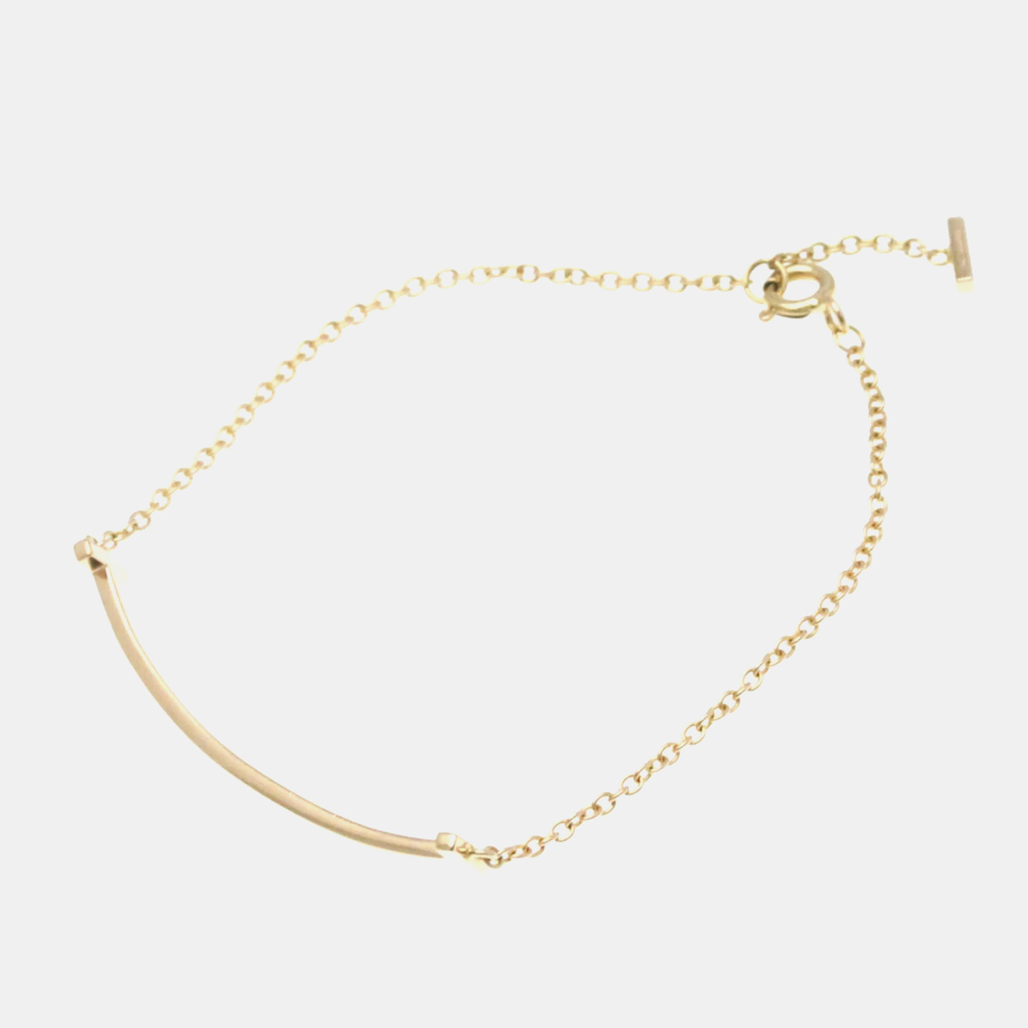 Tiffany & Co. 18K Rose Gold T Smile Bracelet