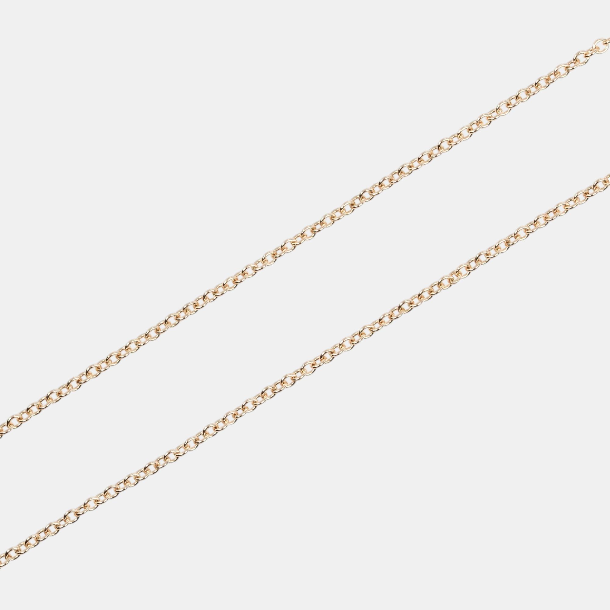 Tiffany & Co 18K Rose Gold Diamonds By The Yard Necklace