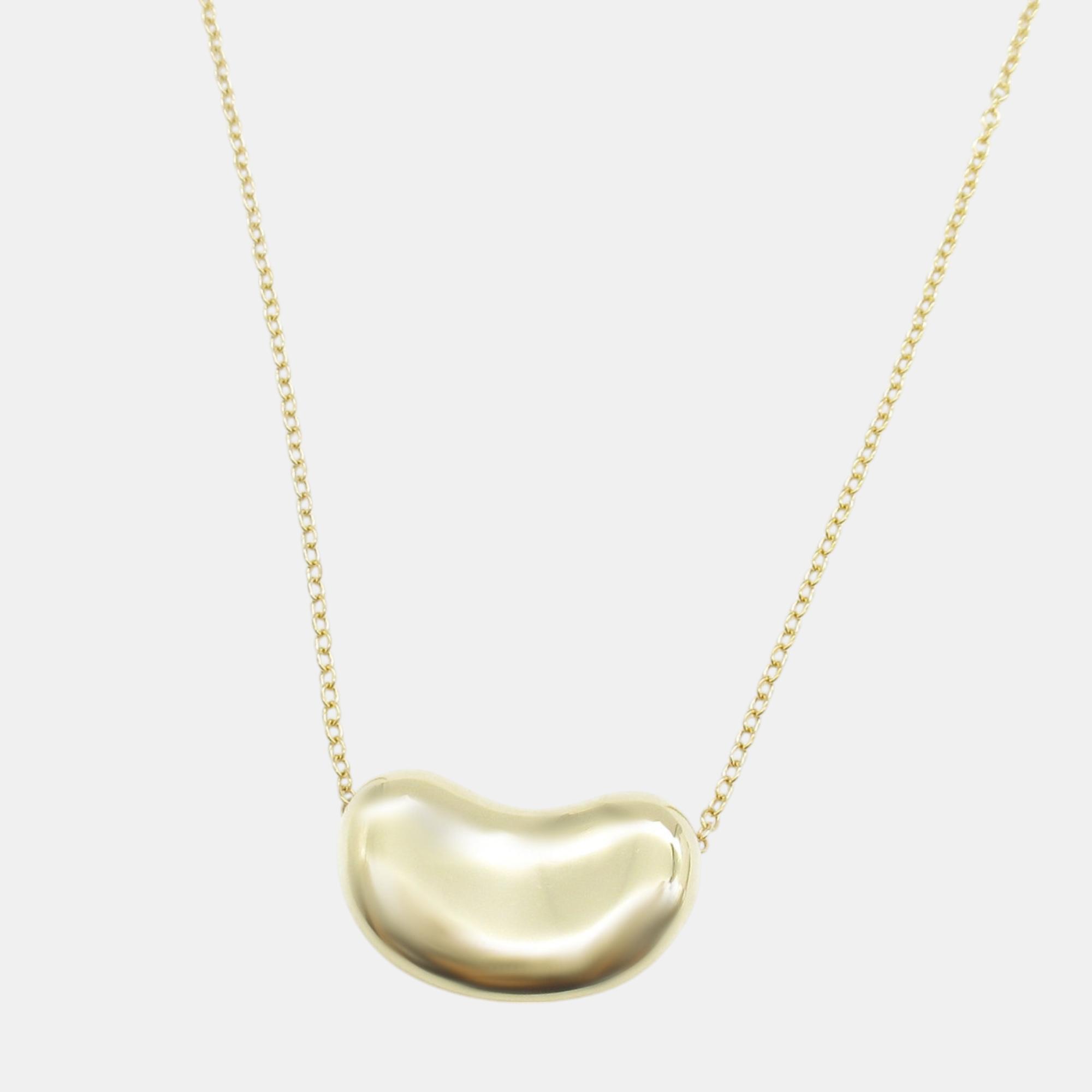 Tiffany & Co. 18k Yellow Gold Bean Long Necklace Gold Metal