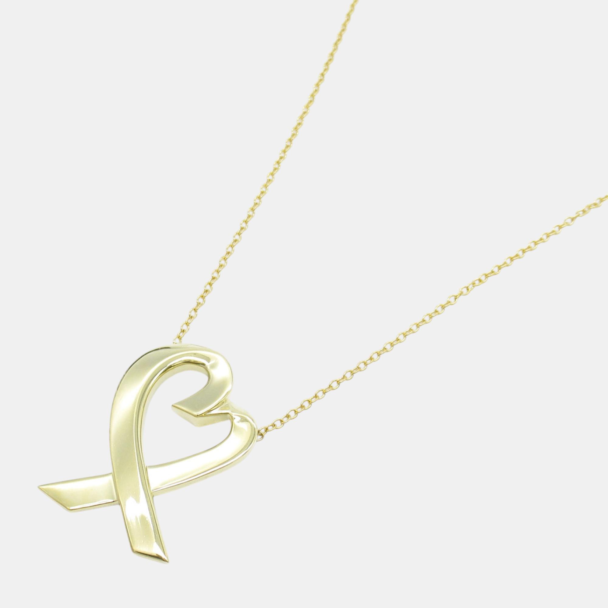 Tiffany & Co. Loving Heart Necklace 18k Yellow Gold Gold Metal