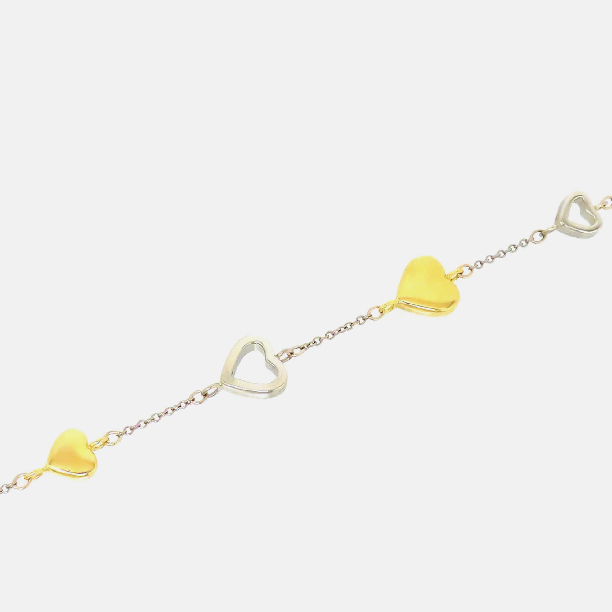 Tiffany & Co 18K Multi Heart Bracelet Gold Metal