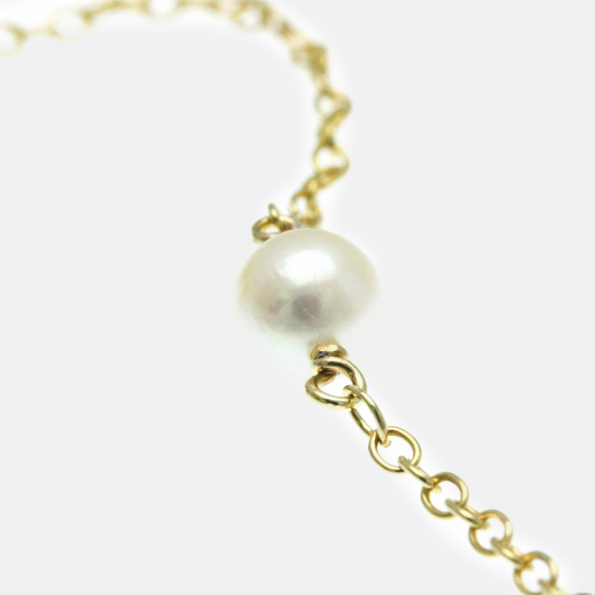 Tiffany & Co. 18K Yellow Gold And Pearl Elsa Peretti Necklace