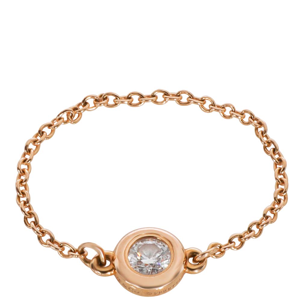 Tiffany & Co. By the Yard Elsa Peretti 18K Rose Gold Diamond Ring Size EU 45
Tiffany & Co. By the Yard Elsa Peretti 18K Rose Gold Diamond Ring Size EU 45