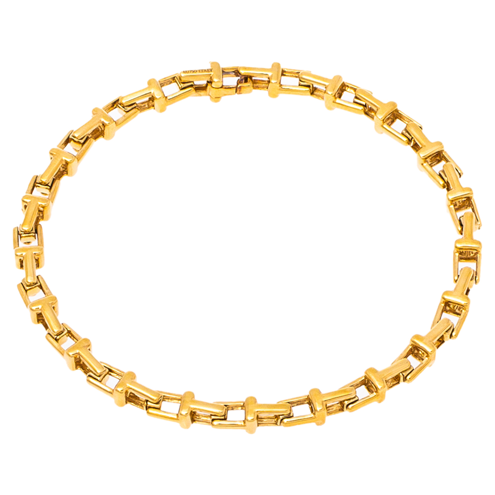 Tiffany & Co. Tiffany T 18K Yellow Gold Narrow Chain Bracelet