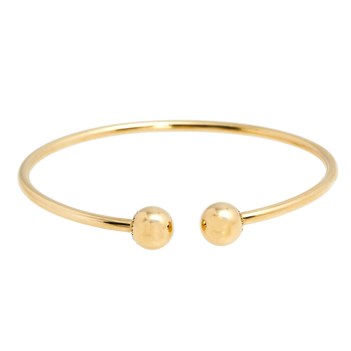 Tiffany & Co. HardWear Ball Wire 18K Yellow Gold Open Cuff Bracelet