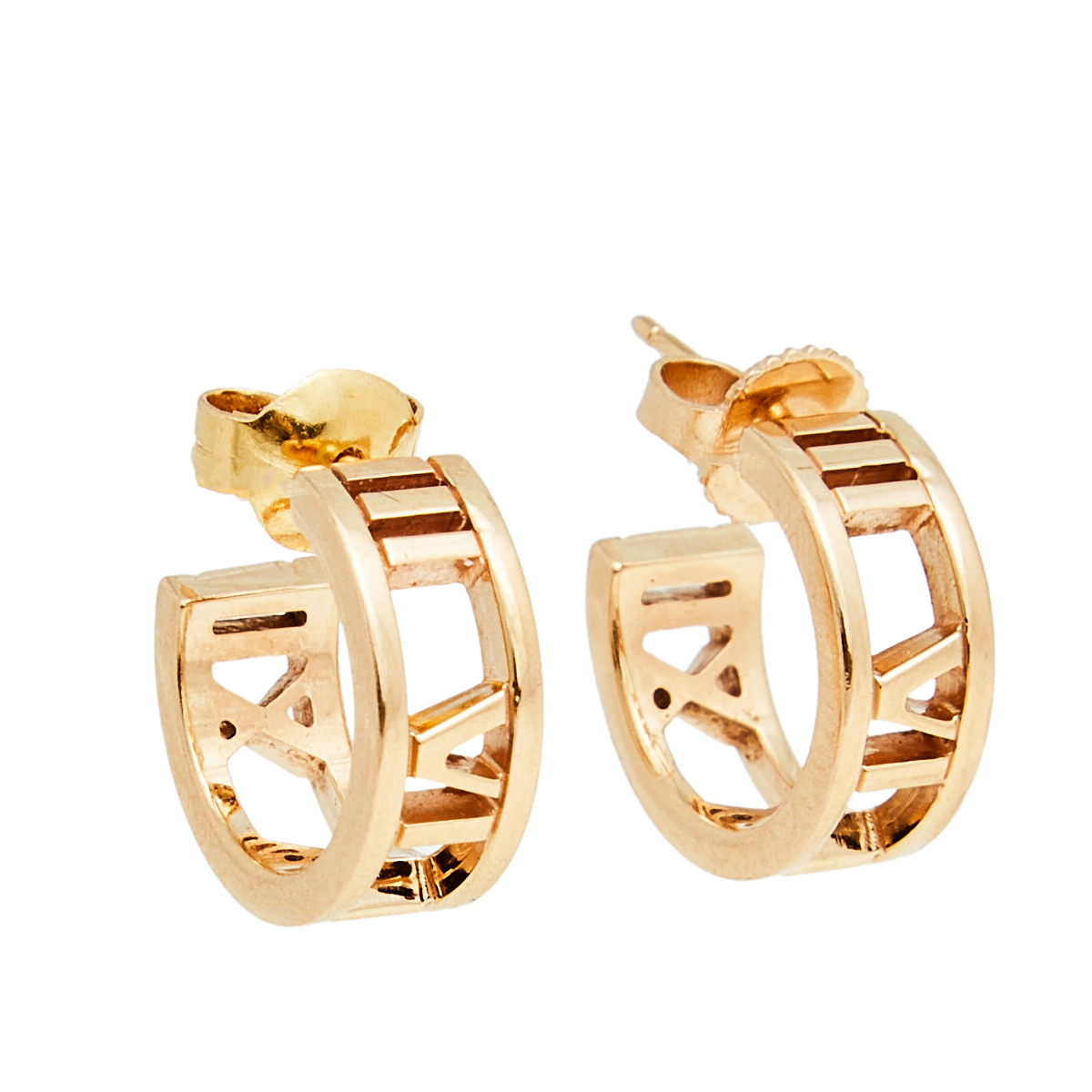 Tiffany & Co. Atlas 18k Rose Gold Earrings