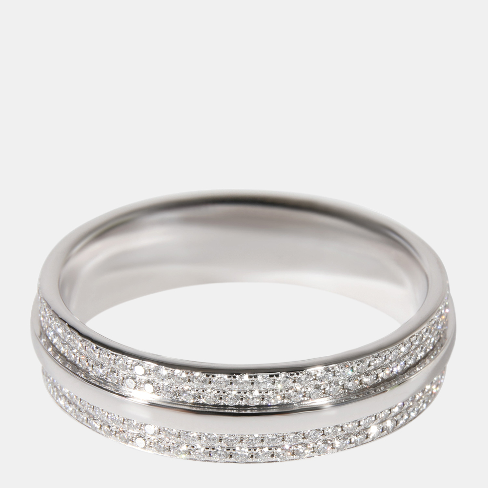 Tiffany & Co. Tiffany T 18K White Gold Diamond Ring EU 61