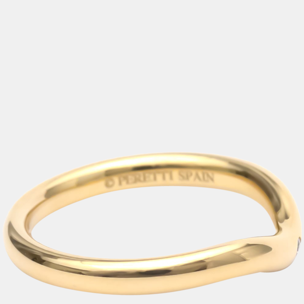 Tiffany & Co. Elsa Peretti Wedding Band 18K Rose Gold Diamond Ring EU 47
Tiffany & Co. Elsa Peretti Wedding Band 18K Rose Gold Diamond Ring EU 47
