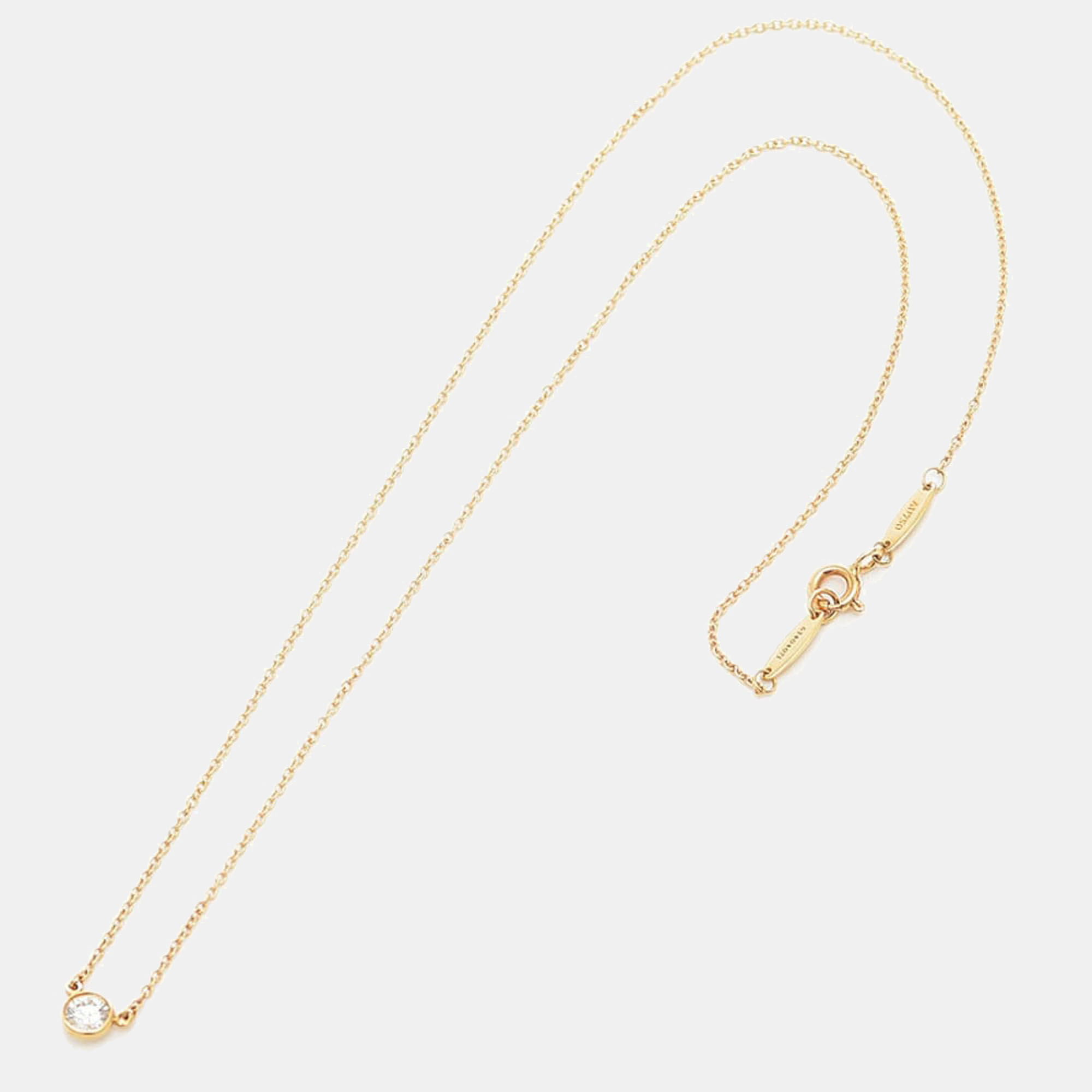 Tiffany & Co. Elsa Peretti Diamonds by the Yard 18K Yellow Gold Diamond Necklace
Tiffany & Co. Elsa Peretti Diamonds by the Yard 18K Yellow Gold Diamond Necklace