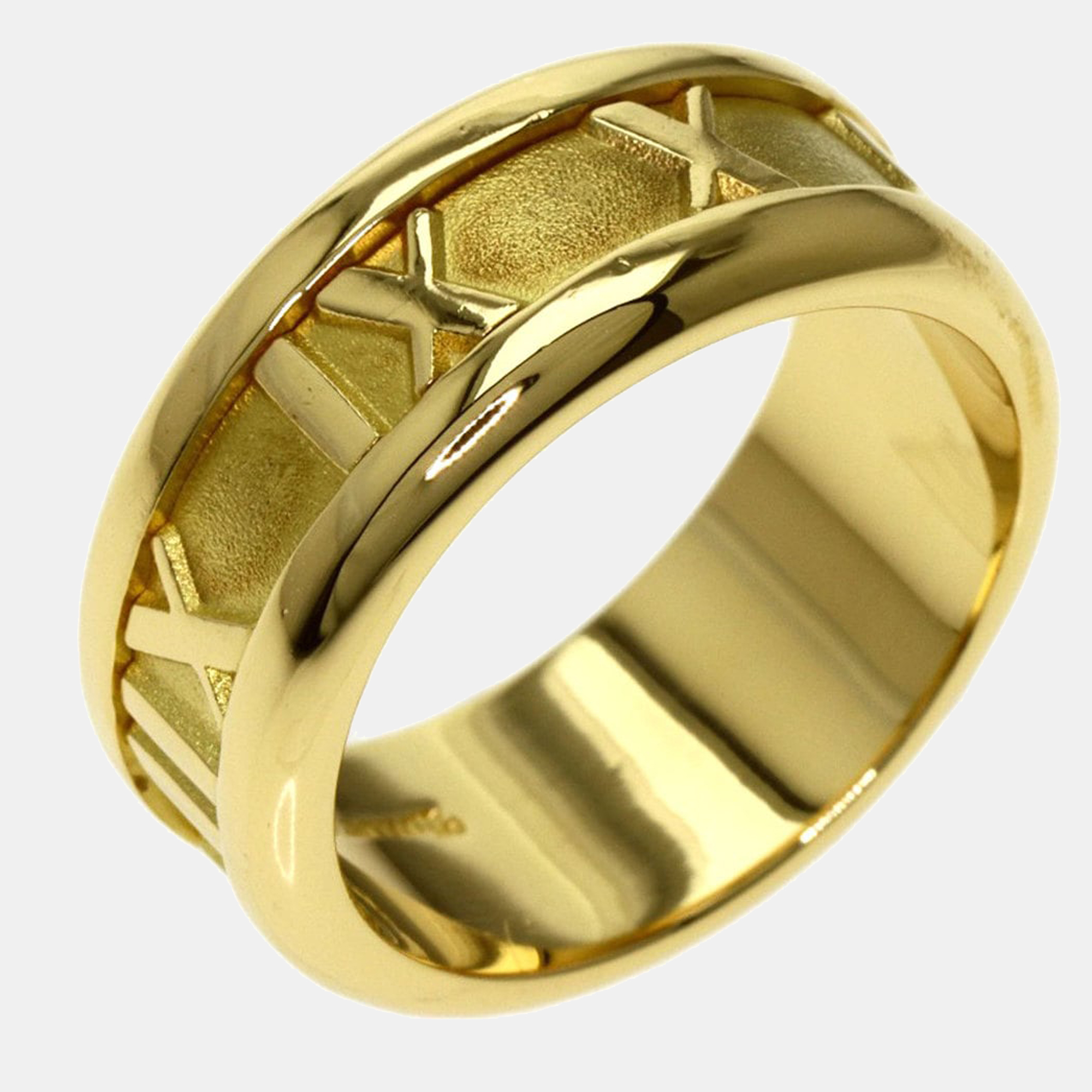 Tiffany & Co. Atlas 18K Yellow Gold Ring EU 48
