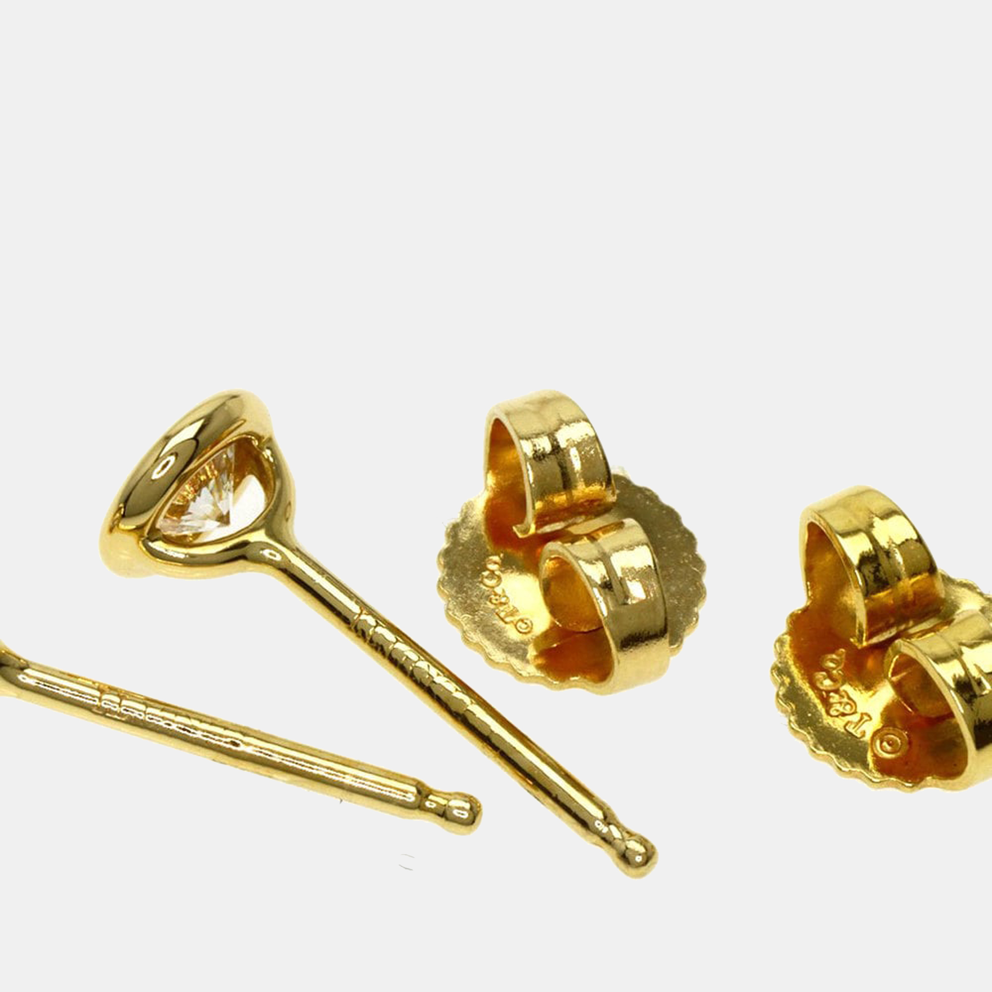 Tiffany & Co. Elsa Peretti Diamonds By The Yard 18K Yellow Gold Diamond Earrings