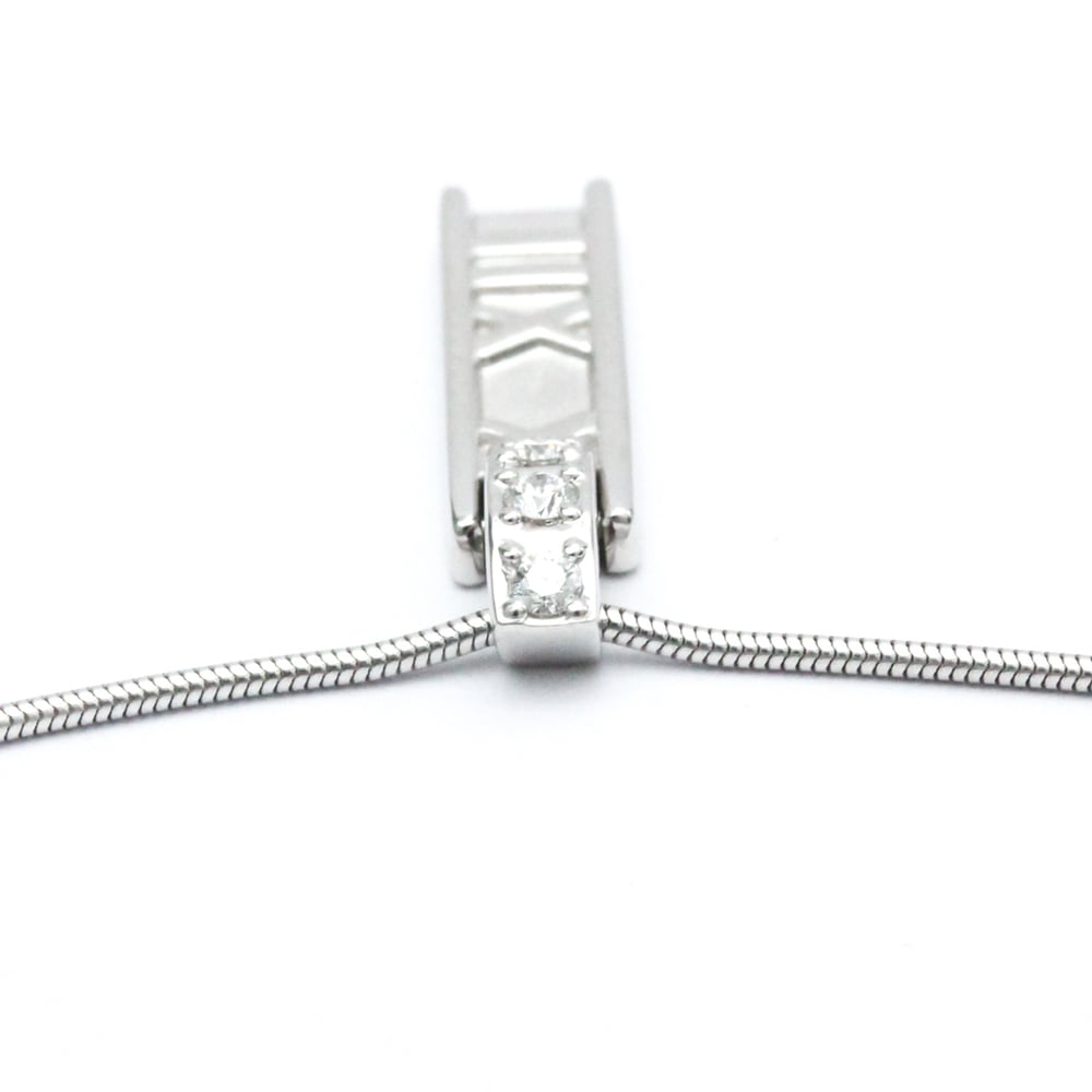 Tiffany & Co. Atlas 18K White Gold Diamond Necklace