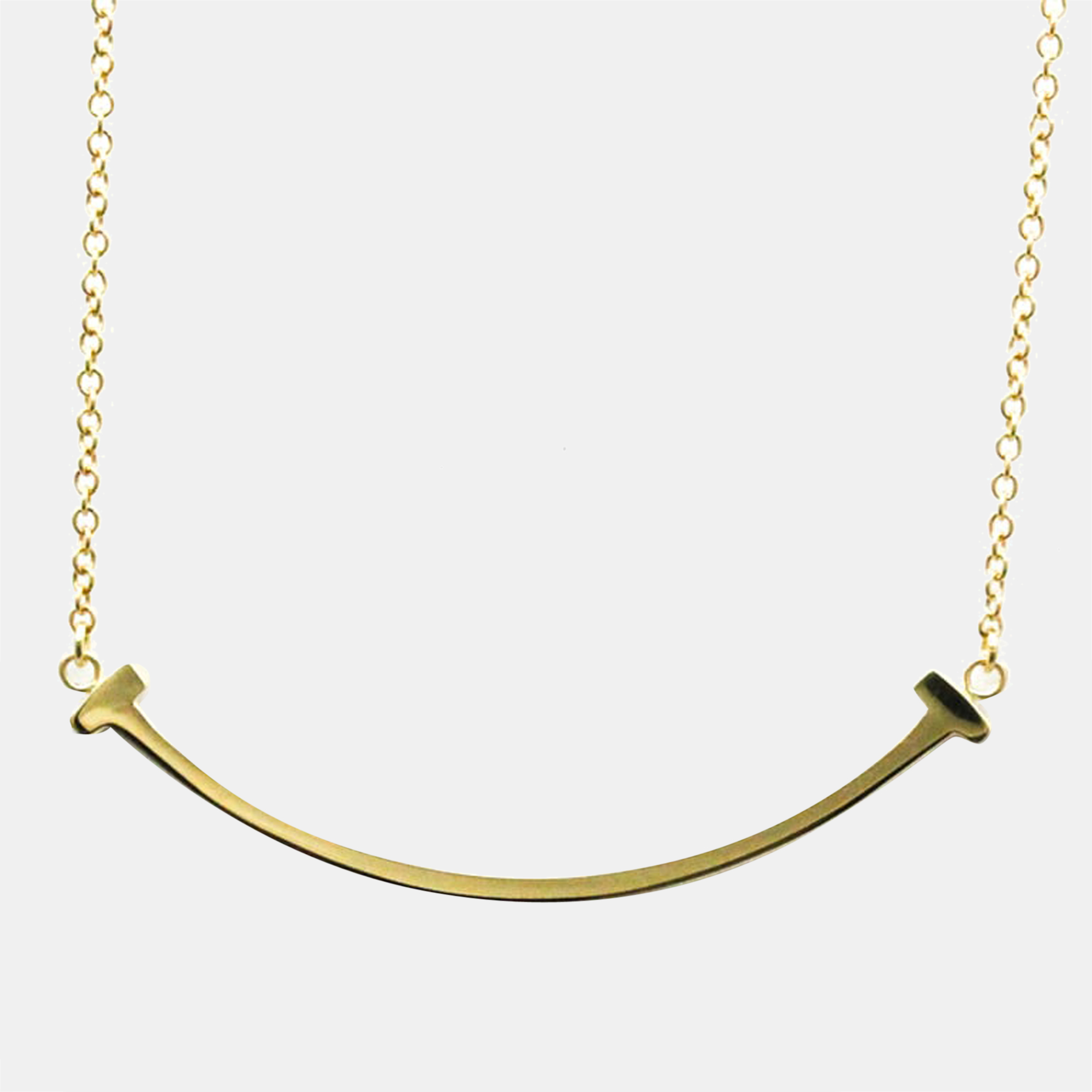 Tiffany & Co. T Smile 18K Yellow Gold Necklace