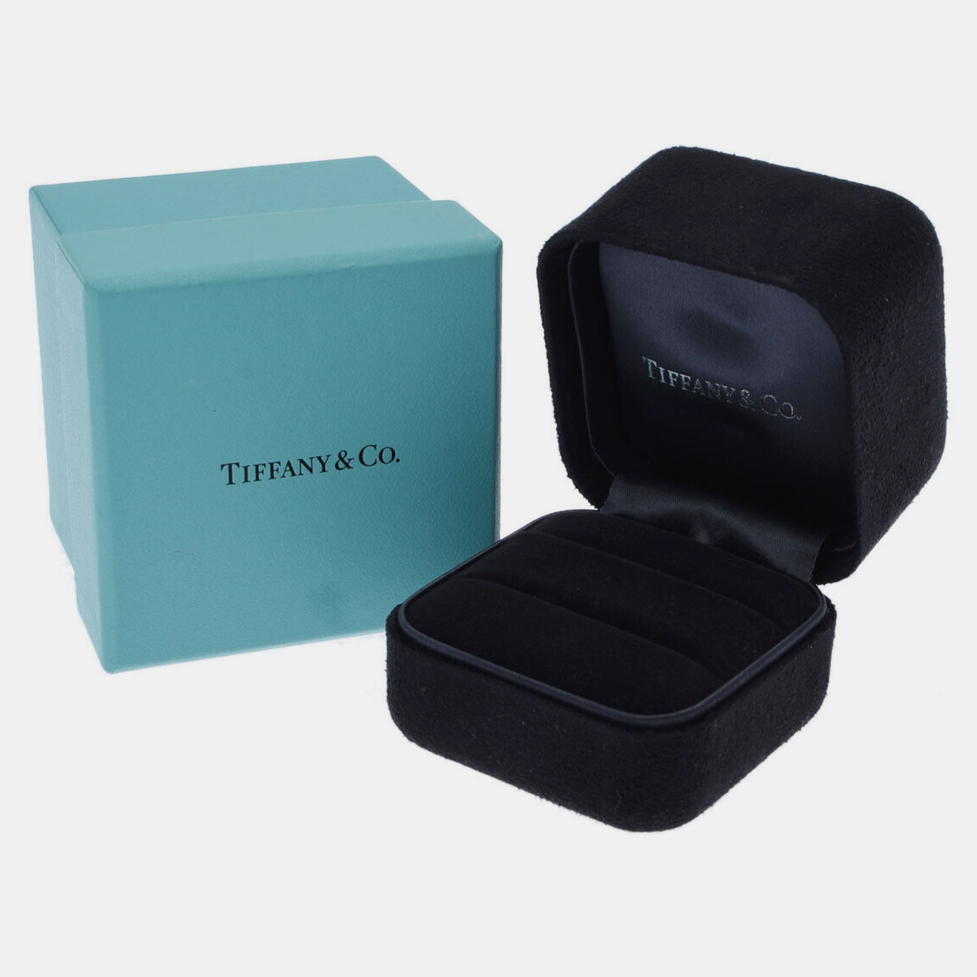 Tiffany & Co. Setting Lucida Platinum Diamond Ring EU 51