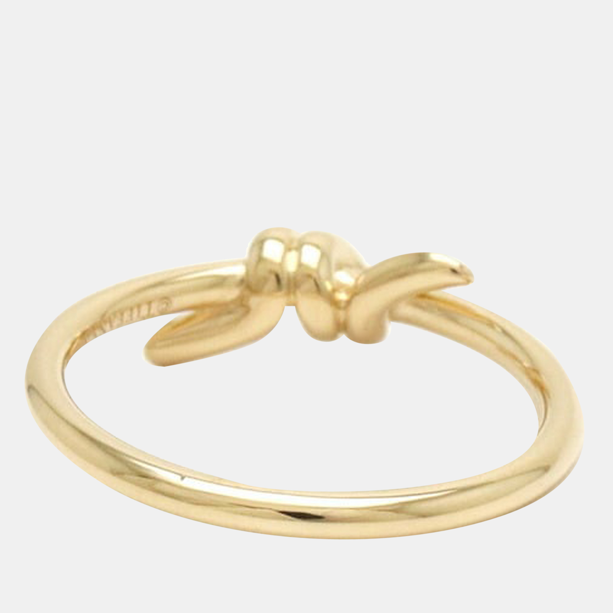 Tiffany & Co. Knot 18K Yellow Gold Ring EU 53