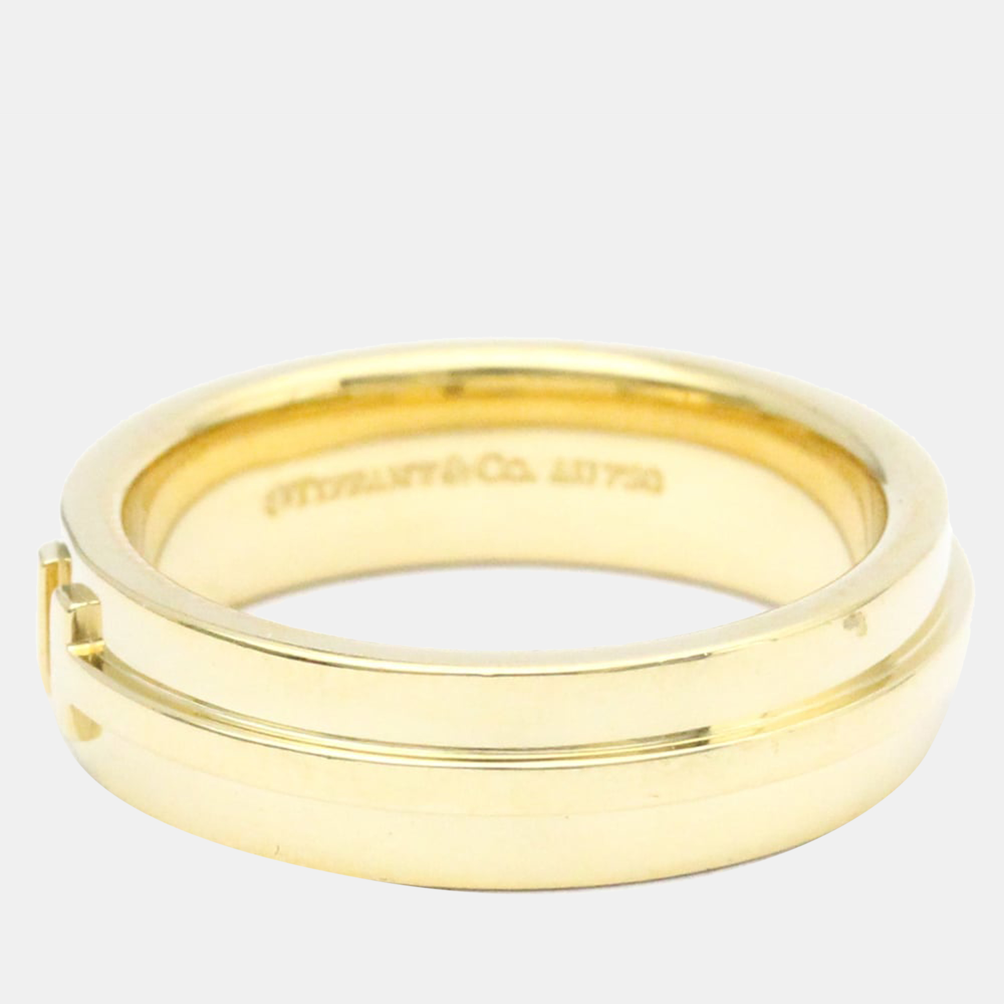 Tiffany & Co. Tiffany T Narrow 18K Yellow Gold Ring EU 56