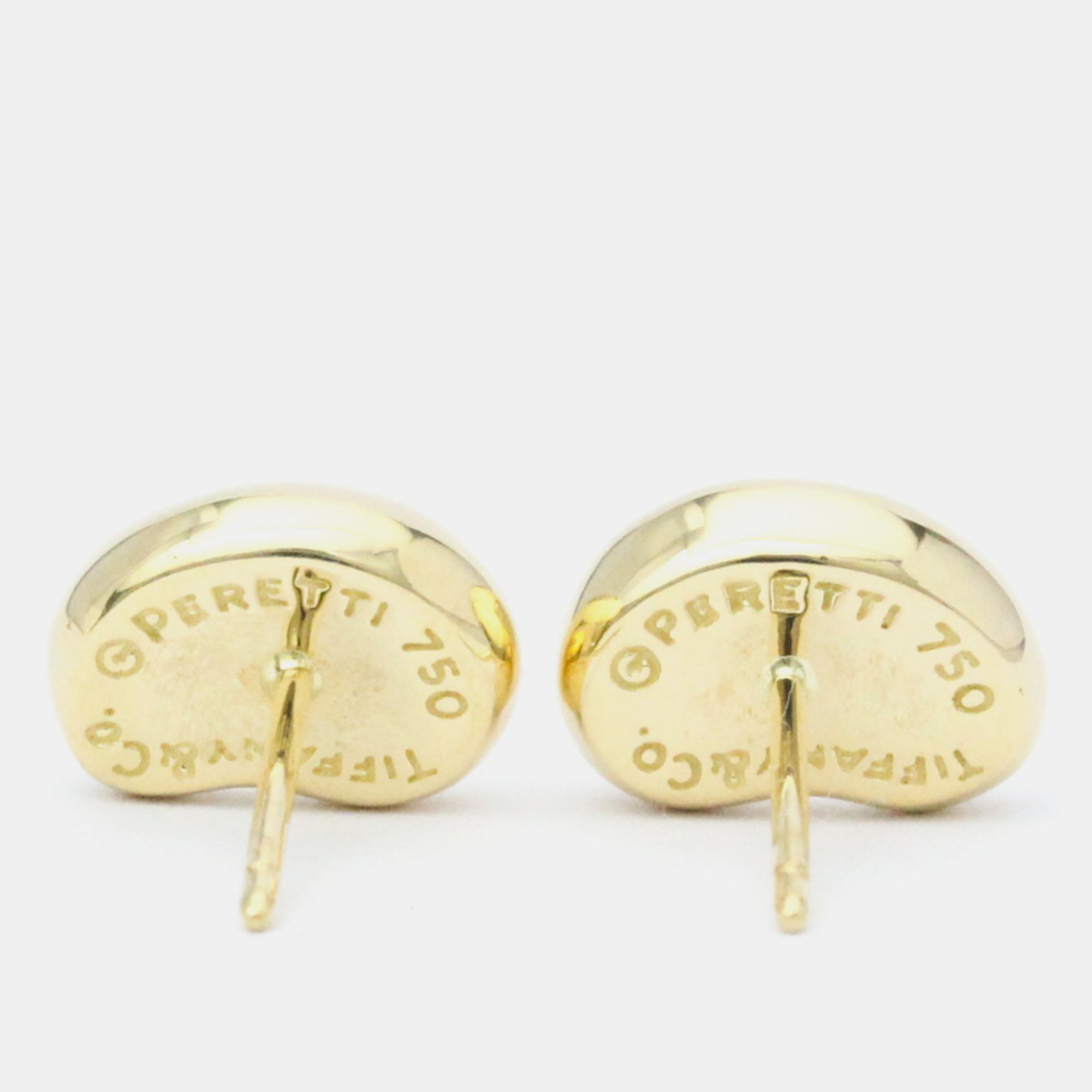 Tiffany & Co. Bean 18K Yellow Gold Earrings