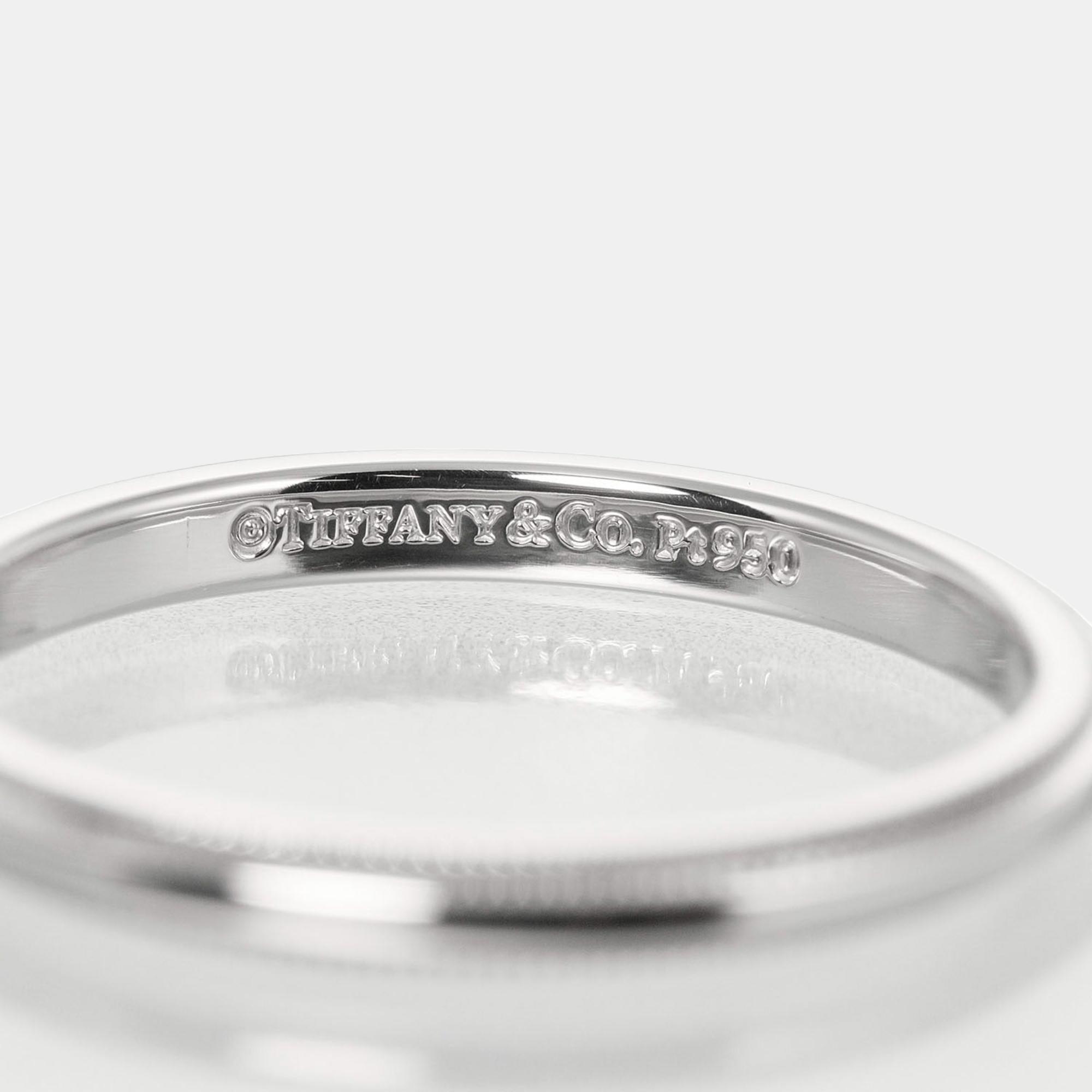 Tiffany & Co Silver Platinum Milgrain Ring Jewelry