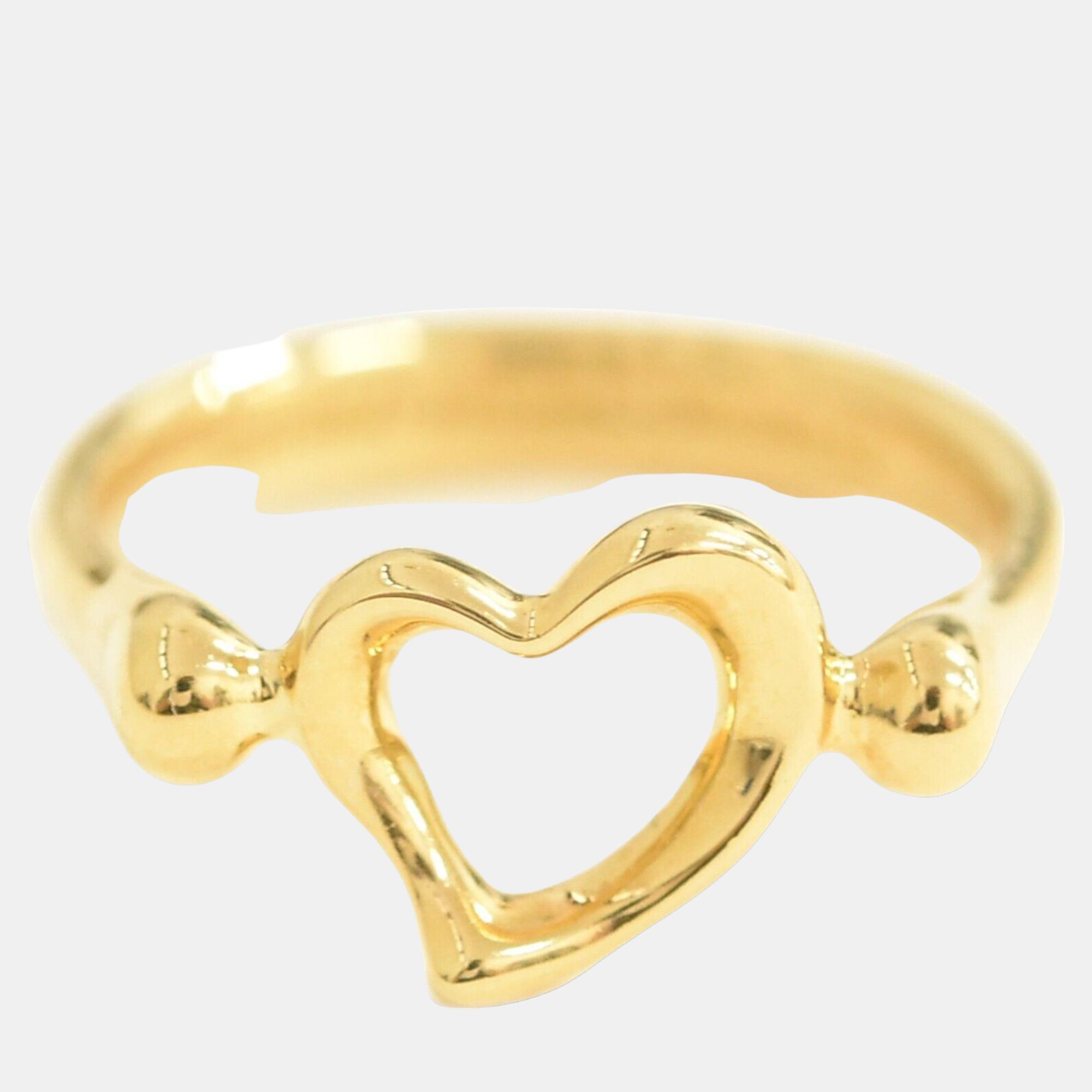 Tiffany & Co Gold Yellow Gold Open Heart Ring Jewelry