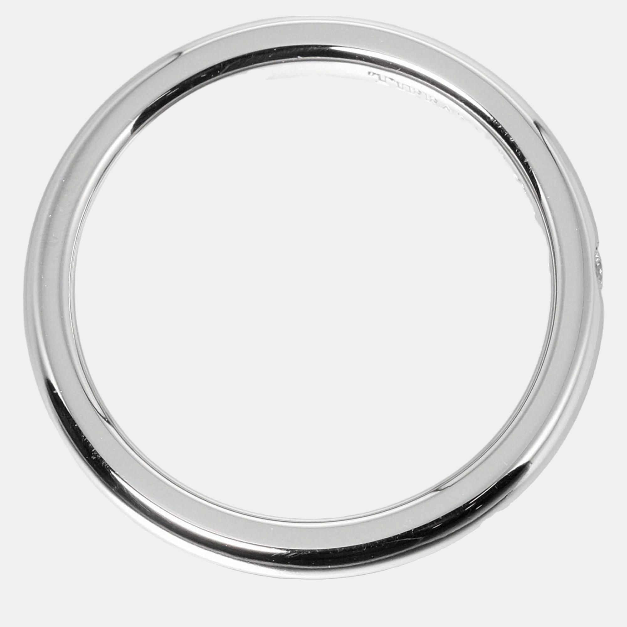 Tiffany & Co Silver Platinum Stacking Band Ring Jewelry