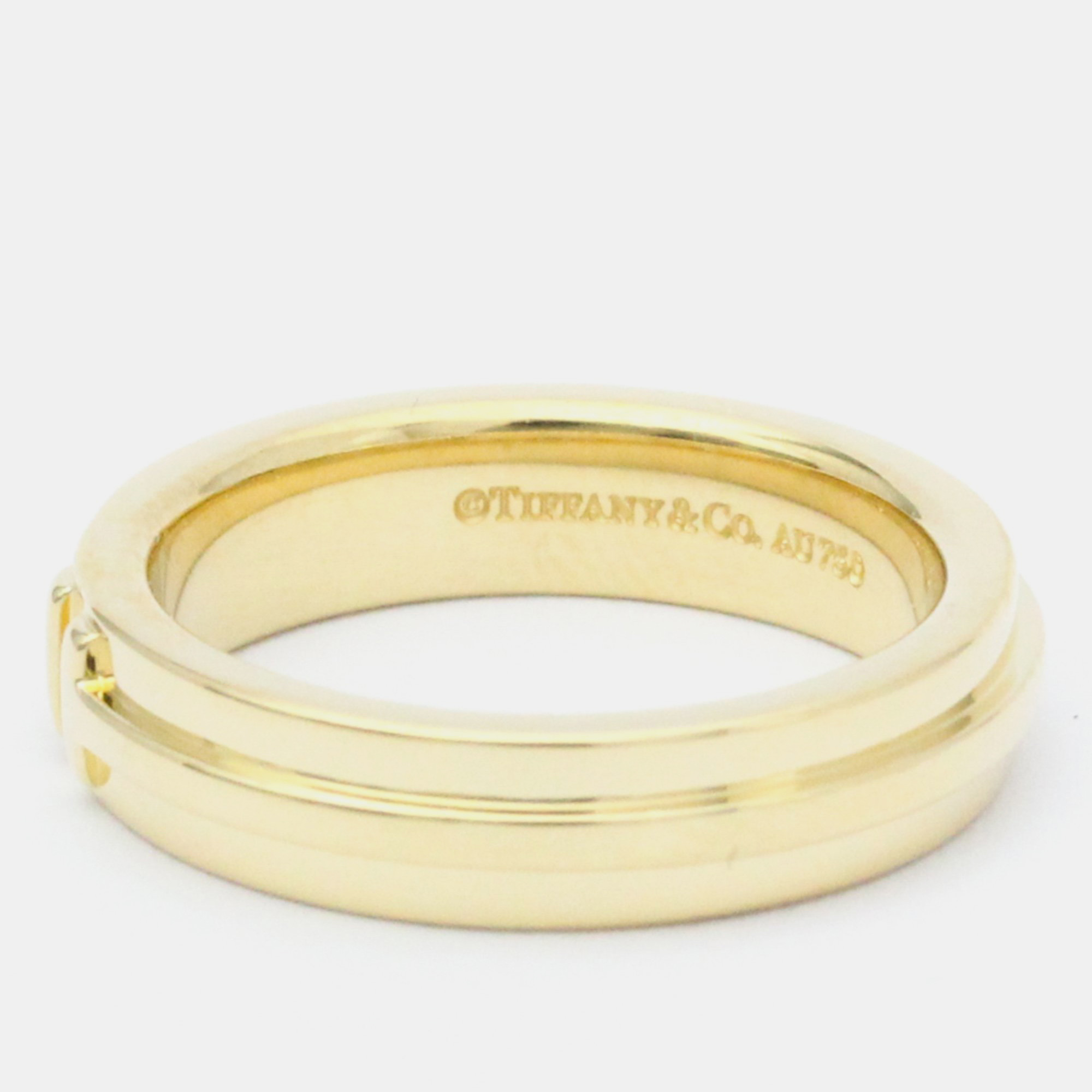 Tiffany & Co. Tiffany T Wide 18K Yellow Gold Ring EU 53