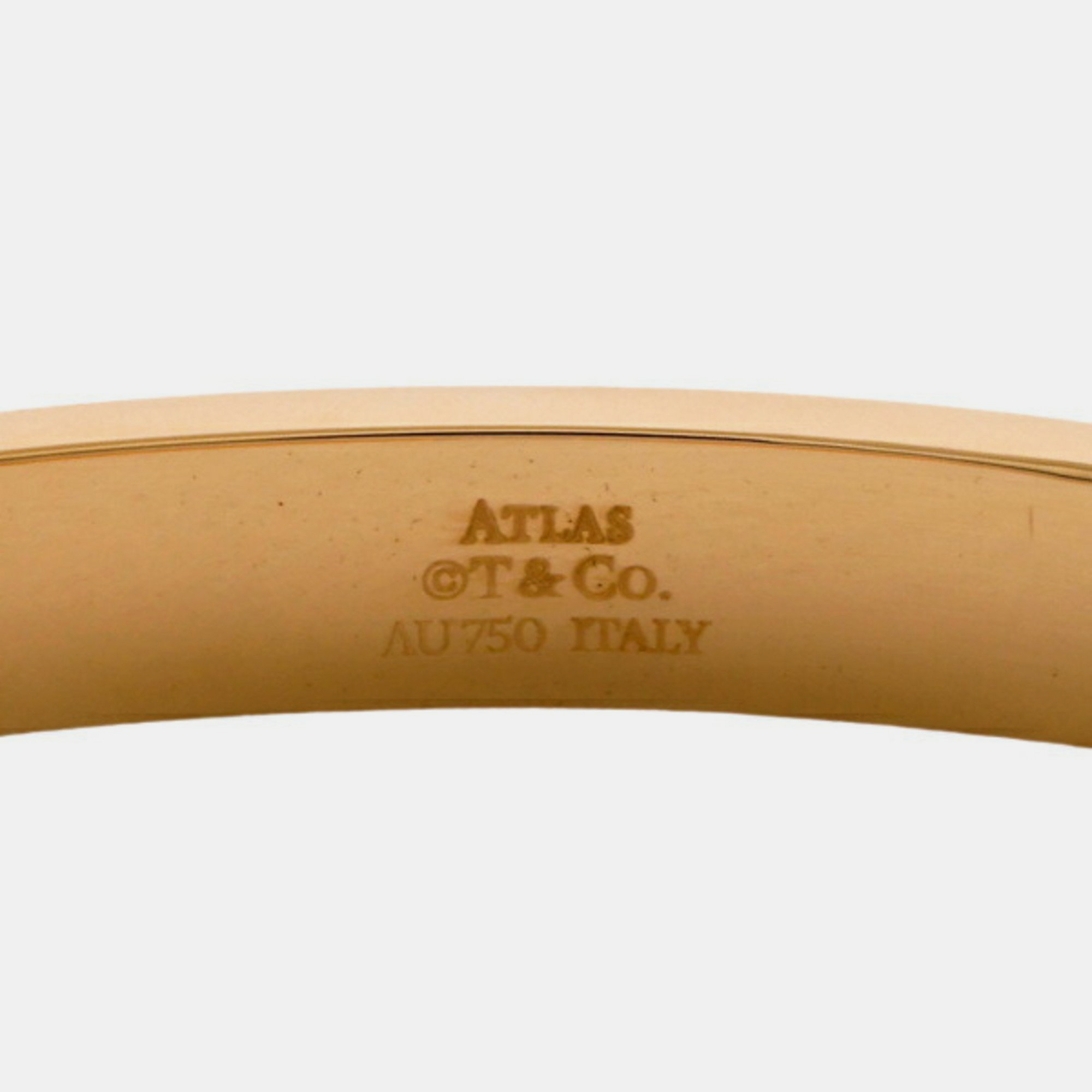 Tiffany & Co. Atlas 18K Yellow Gold Diamond Bracelet 17