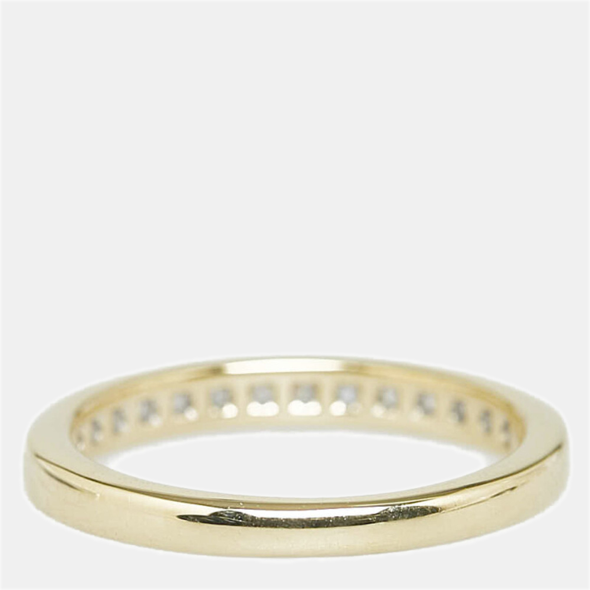 Tiffany & Co. Tiffany Setting 18K Yellow Gold Diamond Ring EU 49