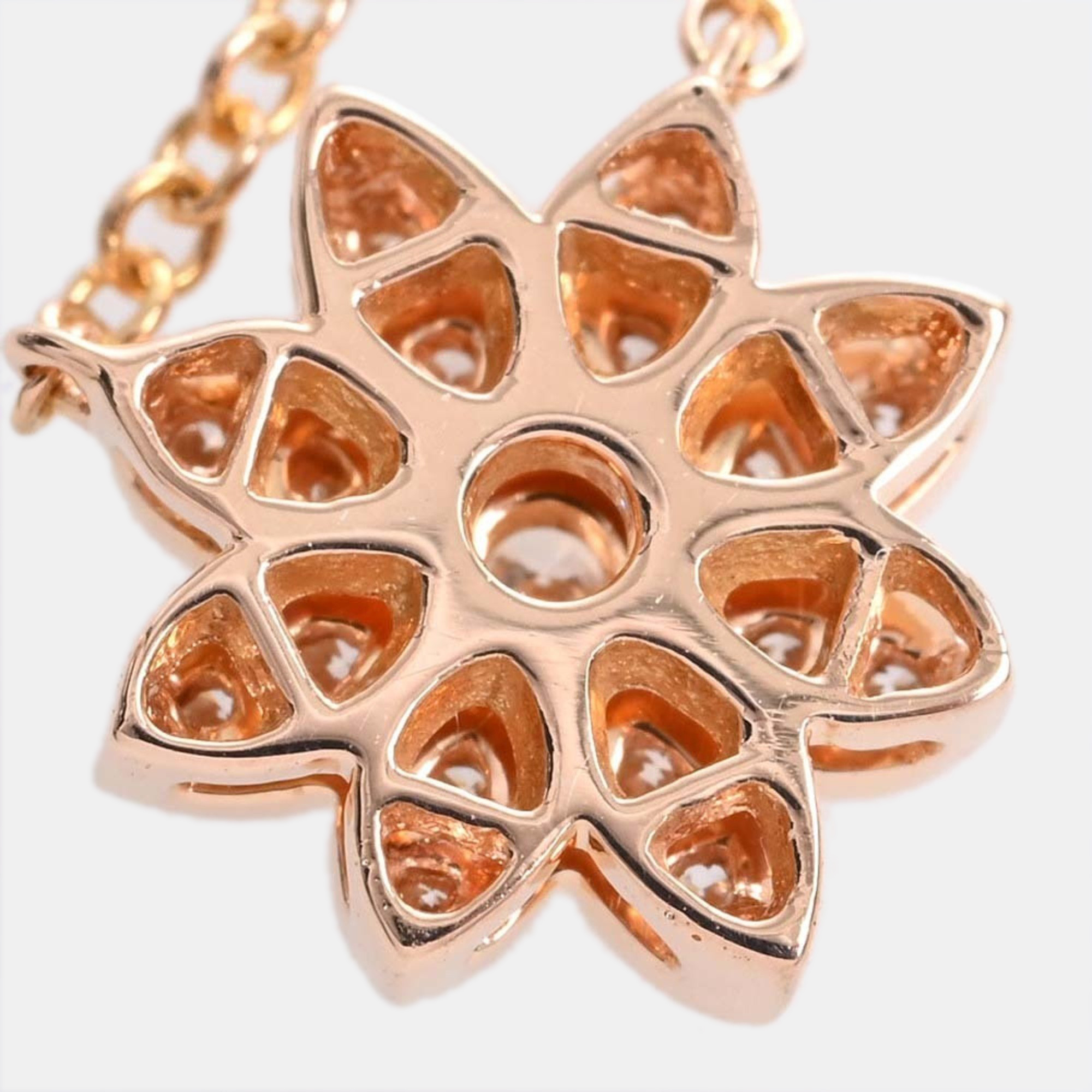 Tiffany & Co. Tiffany Enchant Flower 18K Rose Gold Diamond Necklace