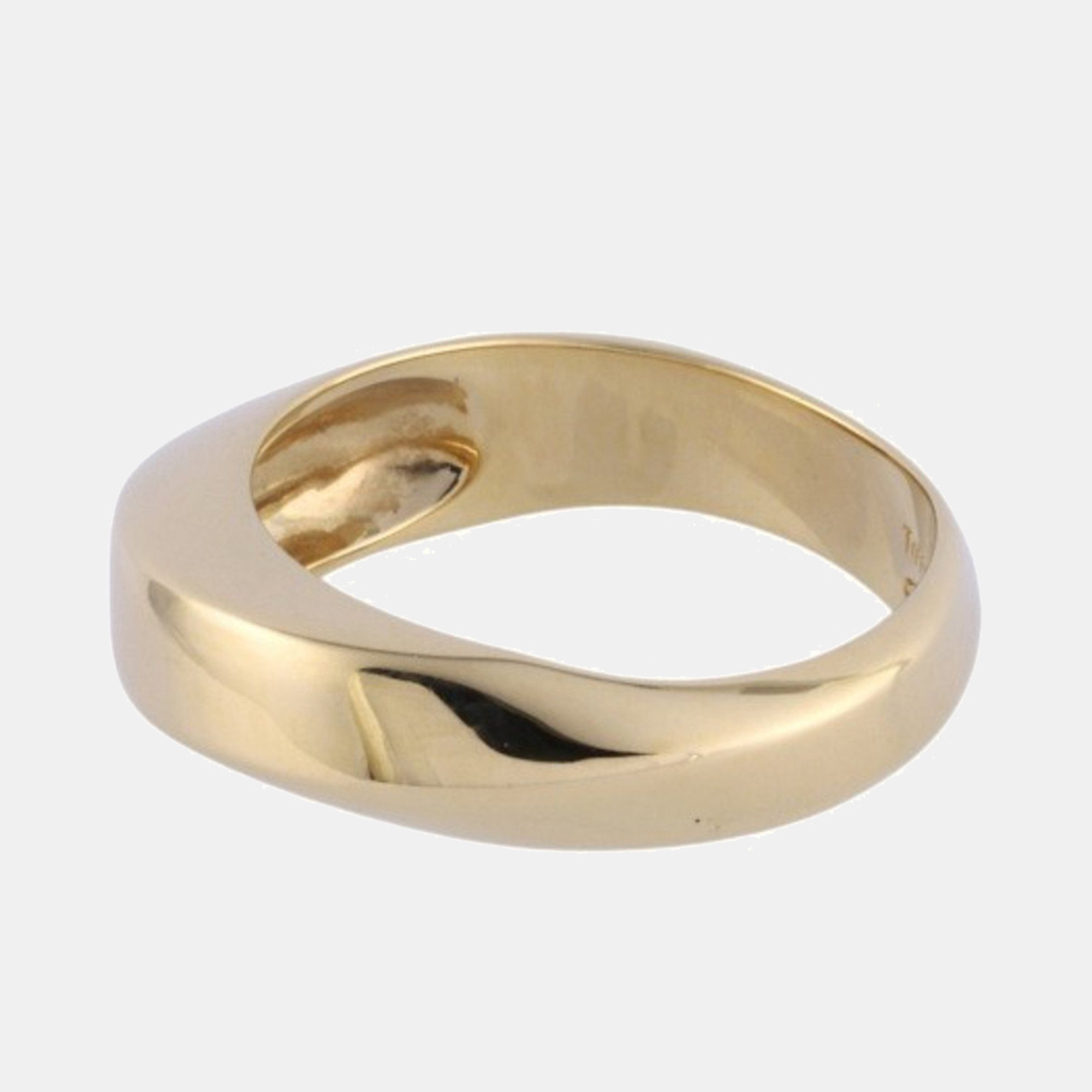 Tiffany & Co.  Knite Edge 18K Yellow Gold Ring EU 52
