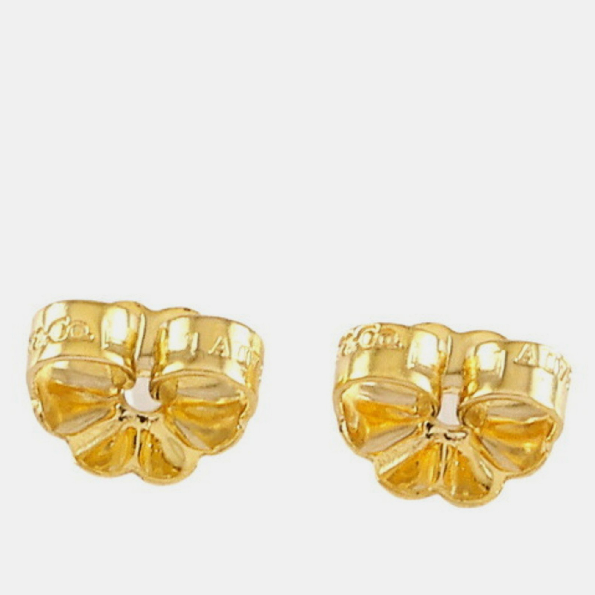 Tiffany & Co. T Smile 18K Yellow Gold Diamond Earrings