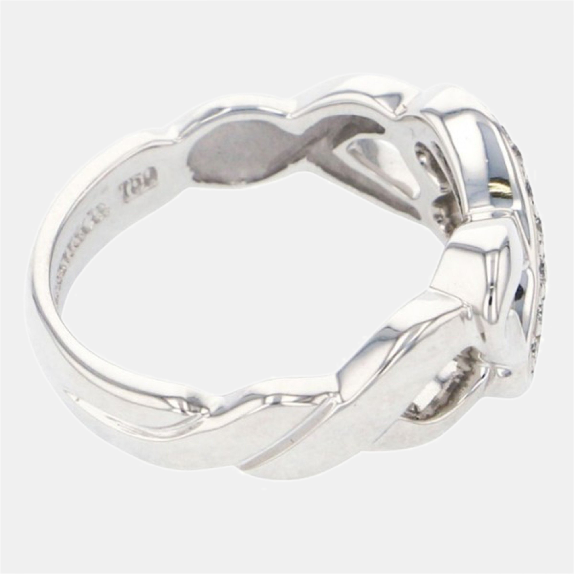 Tiffany & Co. Paloma Picasso 18K White Gold Diamond Ring EU 48