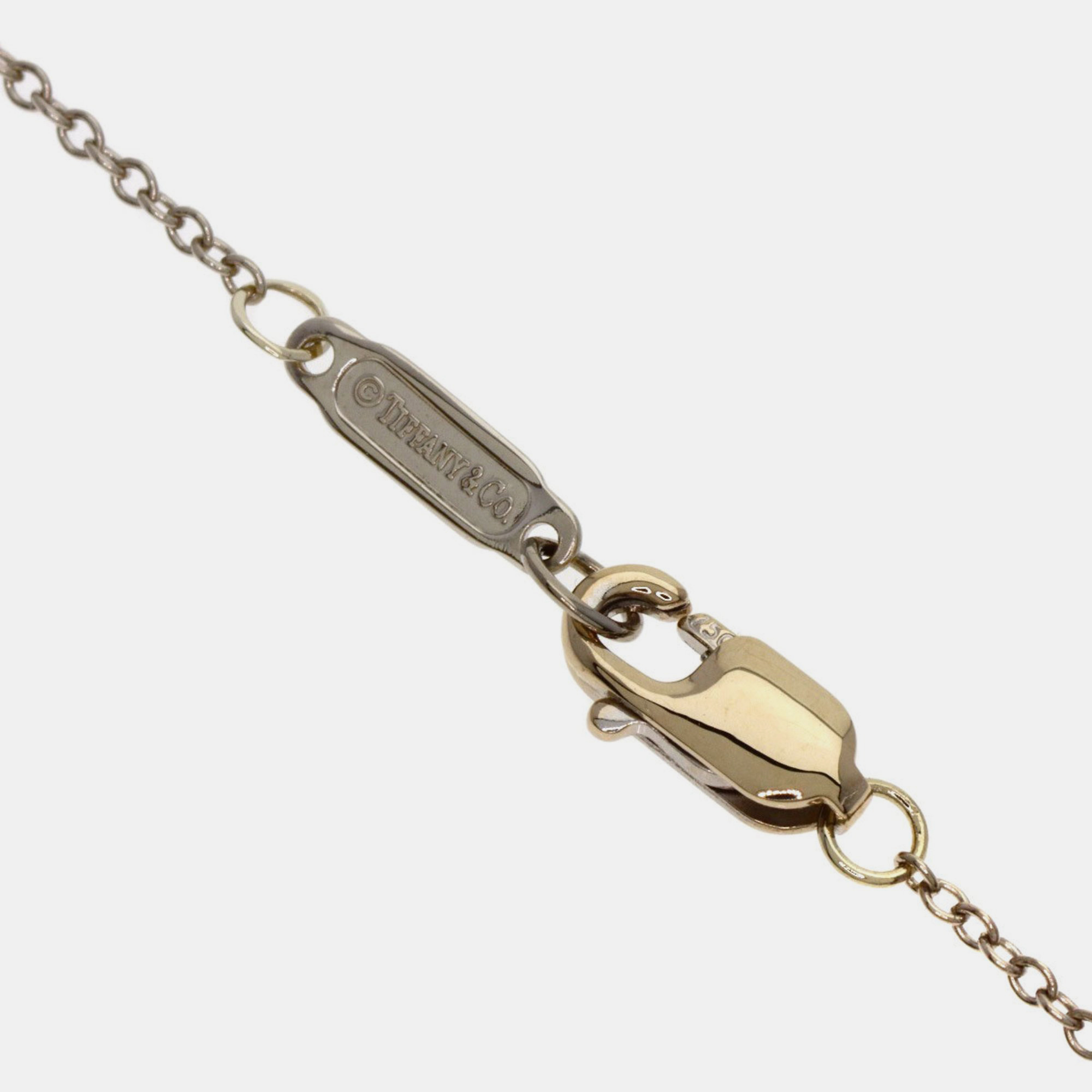 Tiffany & Co. Multi Heart Drop 18K Yellow Gold White Gold Necklace