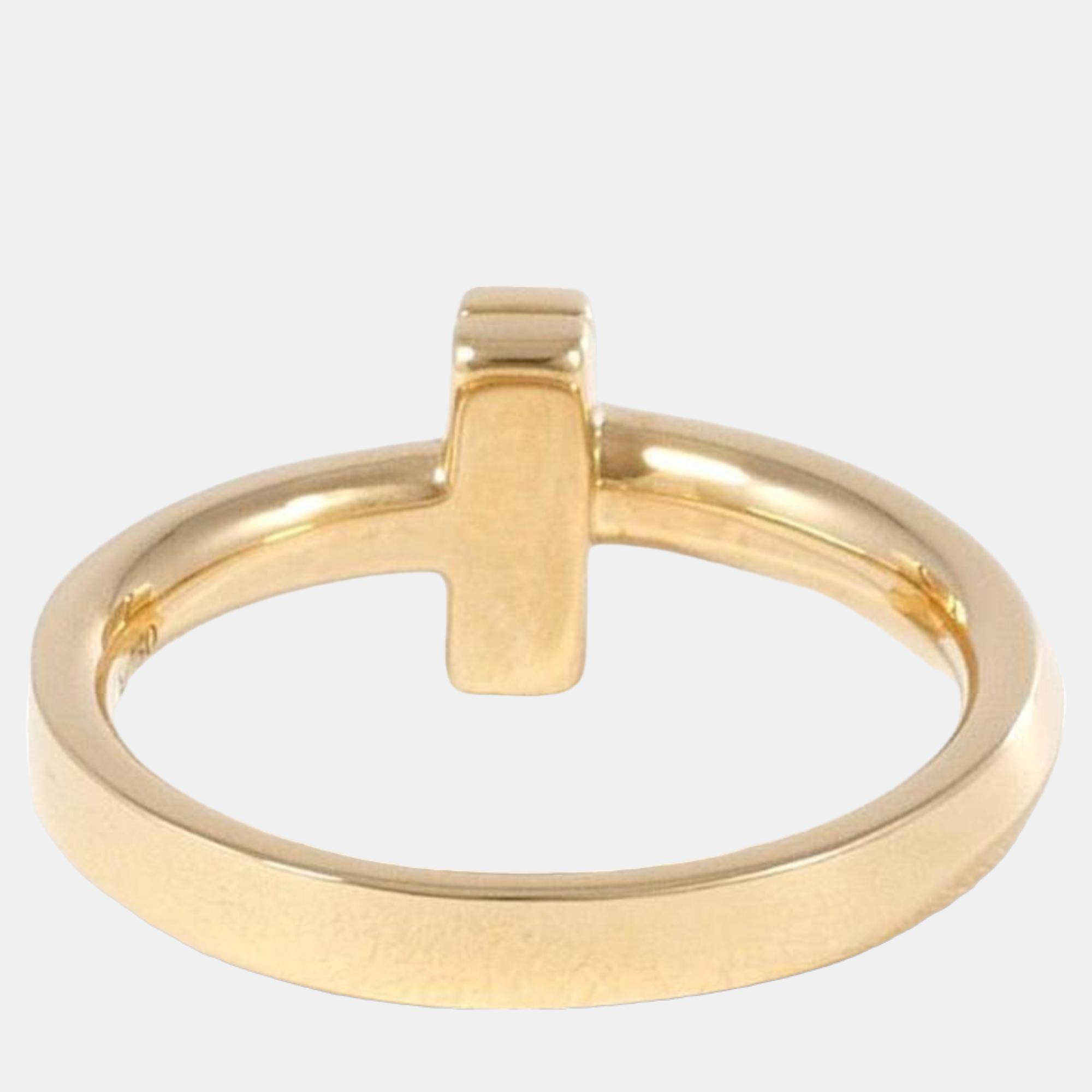 Tiffany & Co. Tiffany T 1 18K Rose Gold Ring EU 45