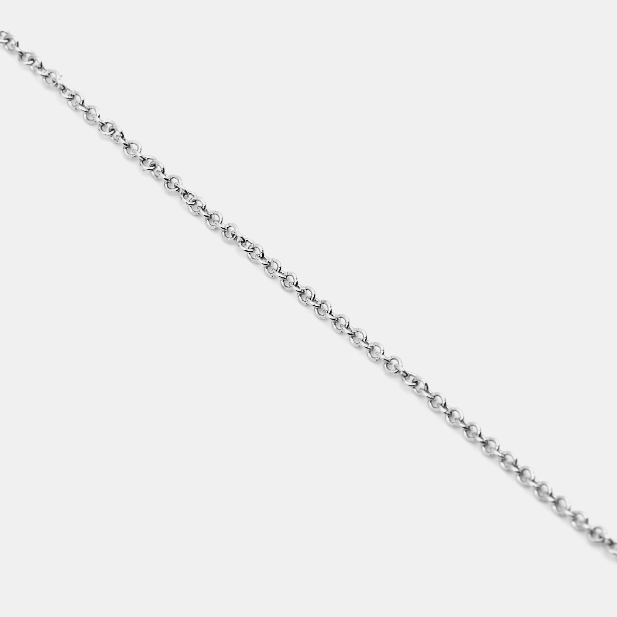 Tiffany & Co. T Smile Diamonds 18k White Gold Necklace