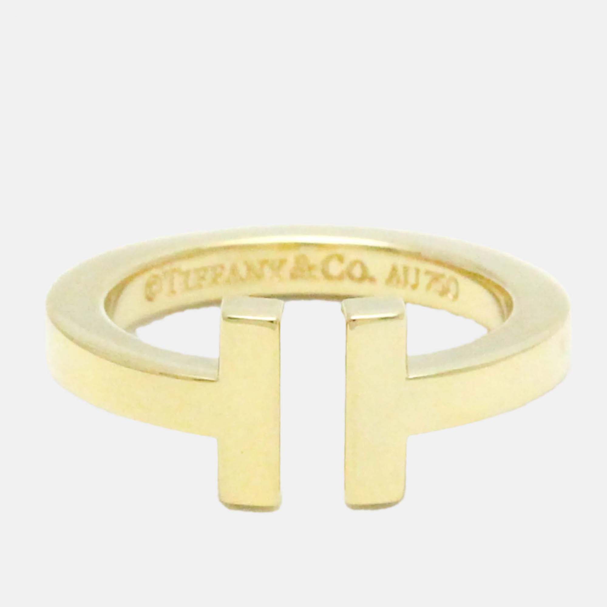 Tiffany & Co. T Square 18K Yellow Gold Ring EU 49