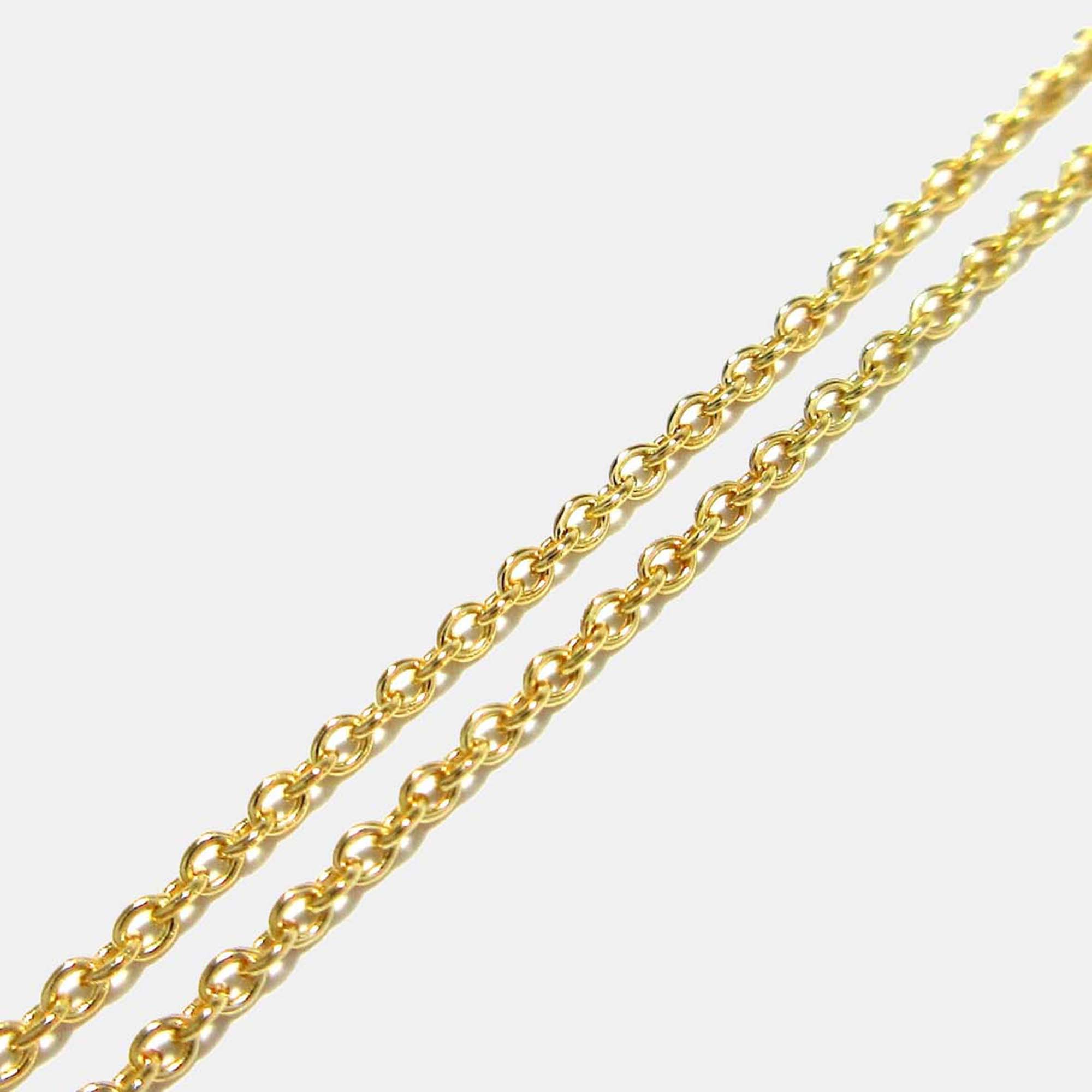Tiffany & Co. Elsa Peretti Open Heart 18K Yellow Gold Necklace