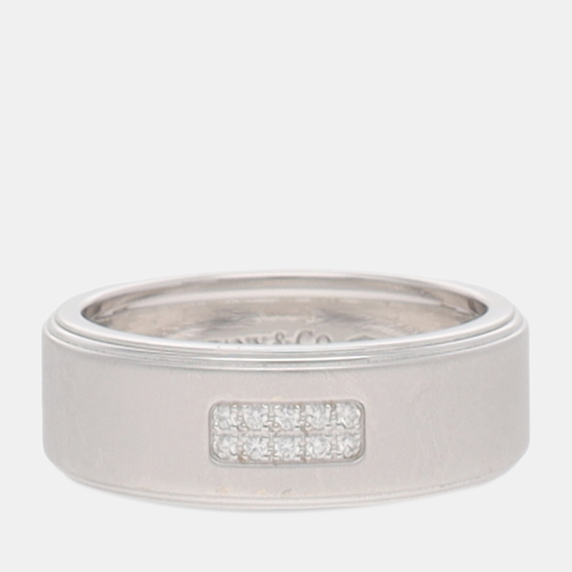 Tiffany & Co.  Women's White Gold Ring - White - EU 62.5