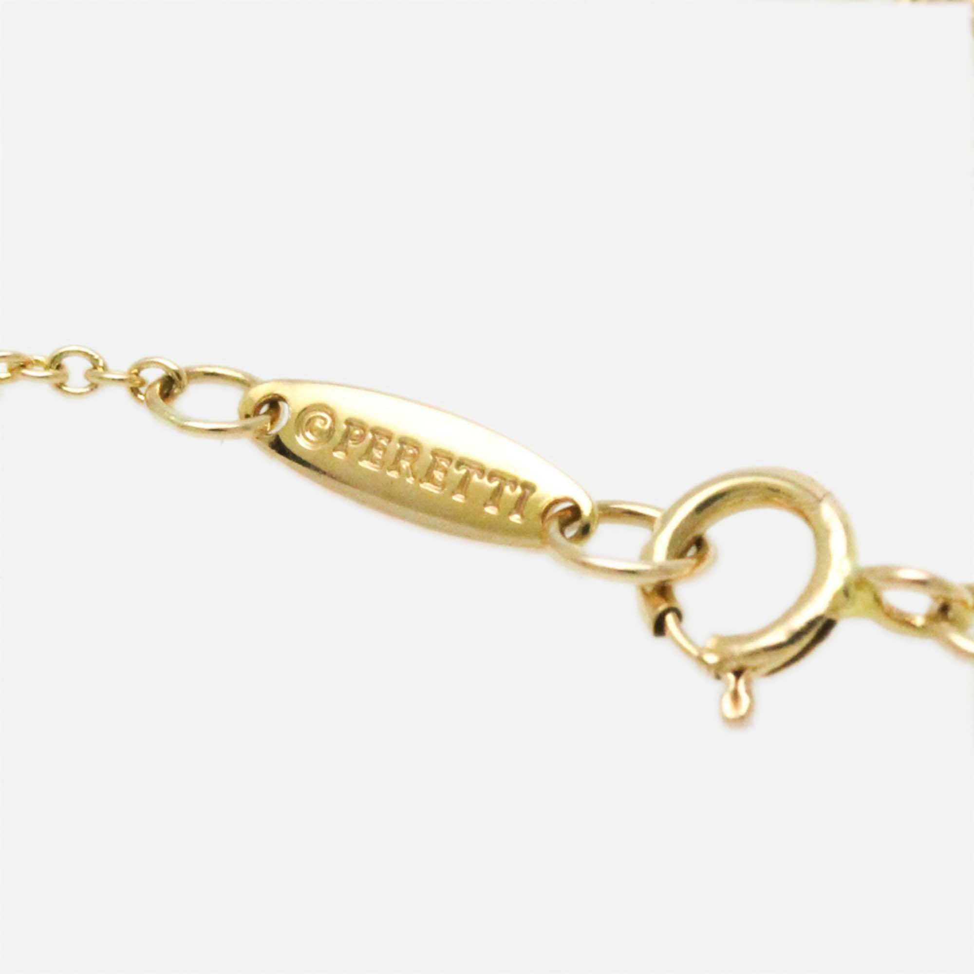 Tiffany & Co. Diamonds By The Yard Pear Shape 18K Yellow Gold Diamond Necklace