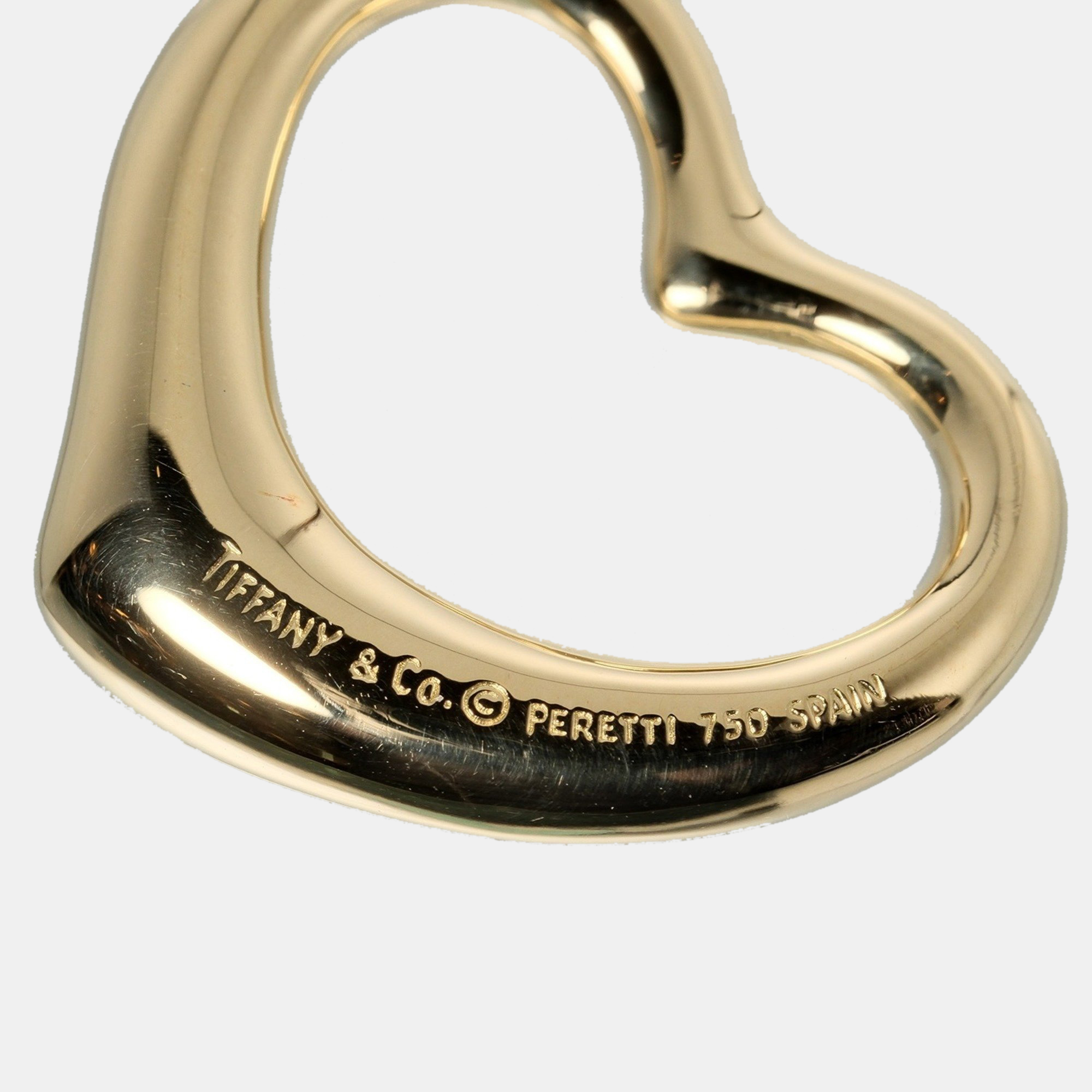Tiffany & Co. Elsa Peretti Open Heart 18K Yellow Gold Charms And Pendants