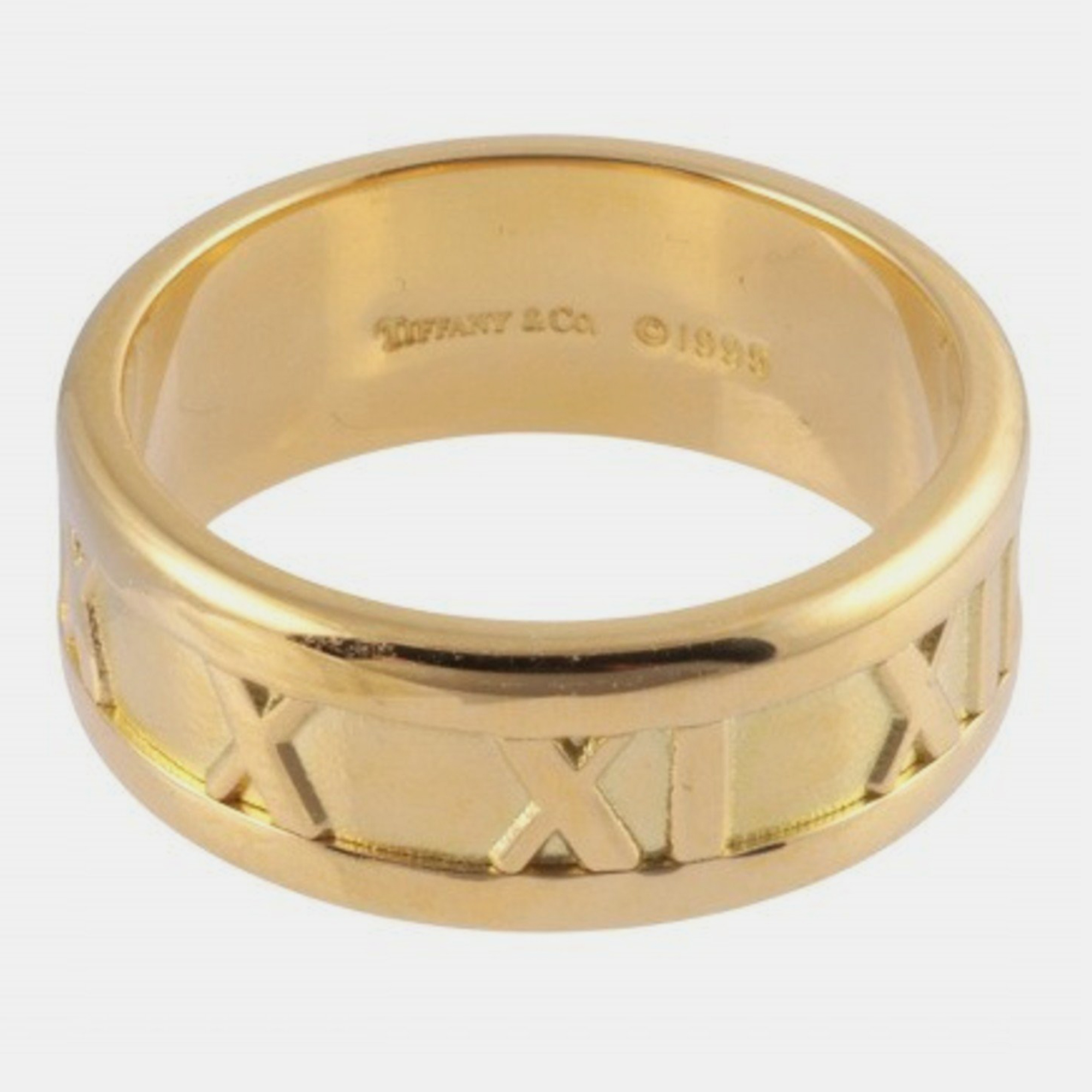 Tiffany & Co. Atlas 18K Yellow Gold Ring EU 50.5