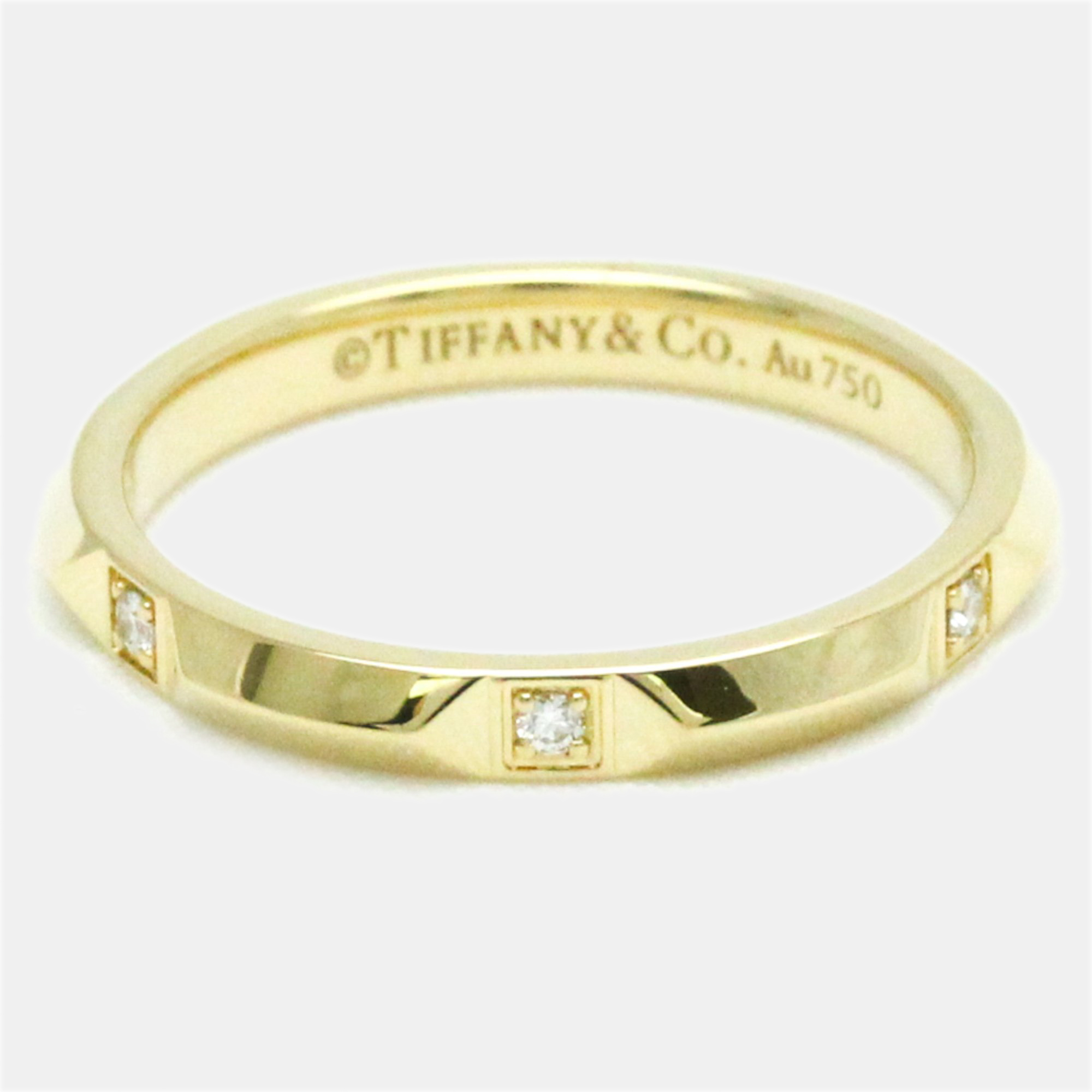 Tiffany & Co. True 18K Yellow Gold Diamond Ring EU 57