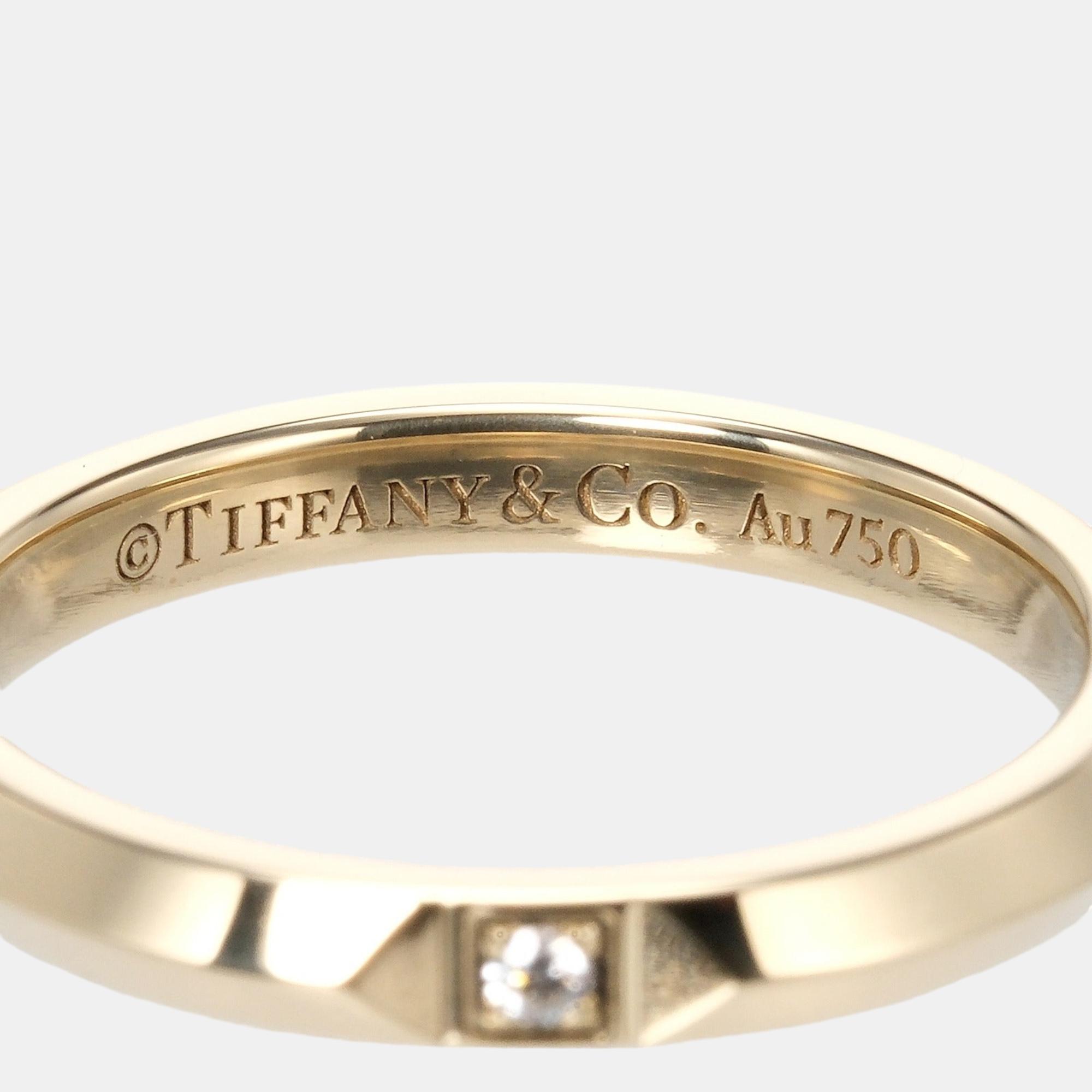 Tiffany & Co. Tiffany True 18K Yellow Gold Diamond Ring EU 51