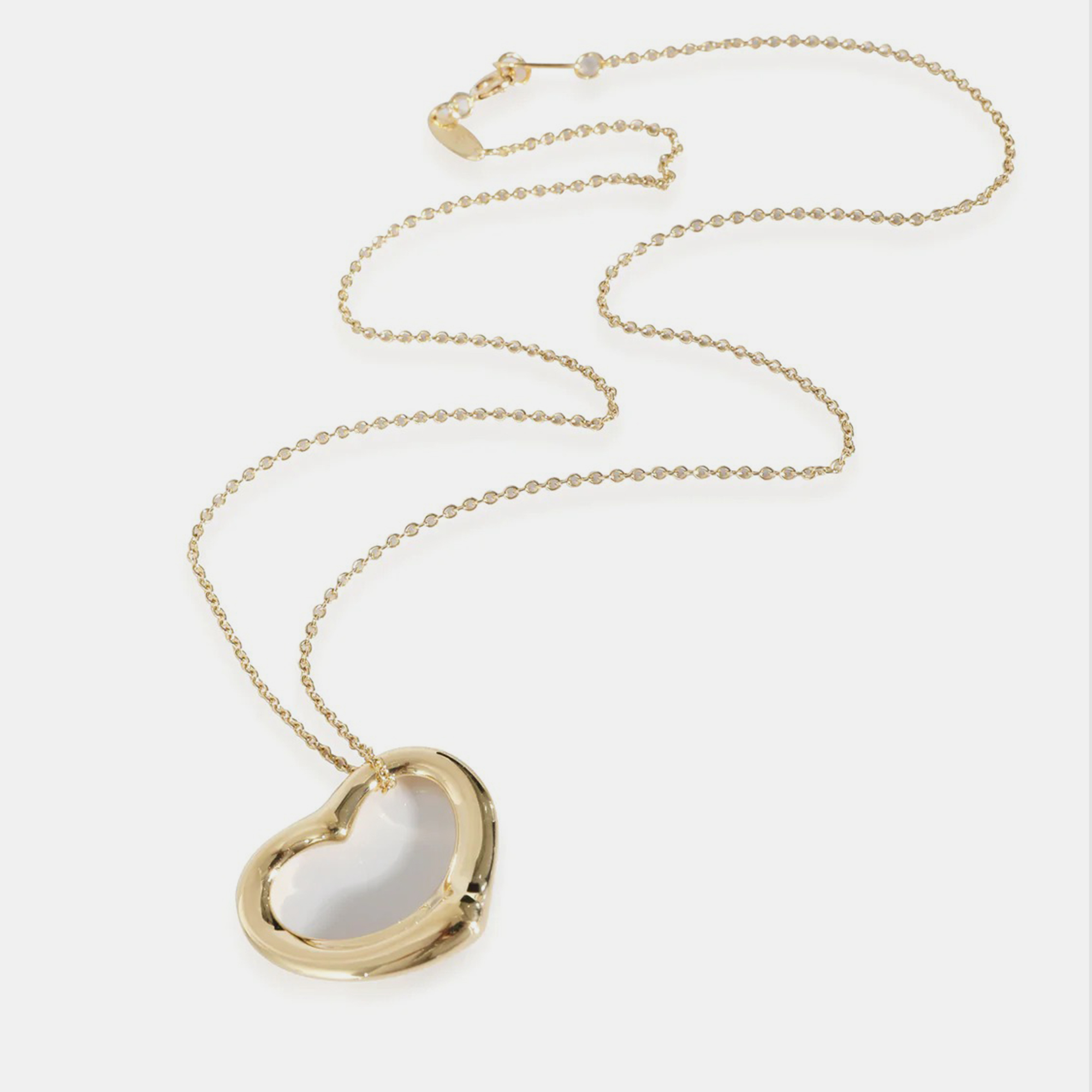 Tiffany & Co. Elsa Peretti Open Heart Pendant In 18k Yellow Gold