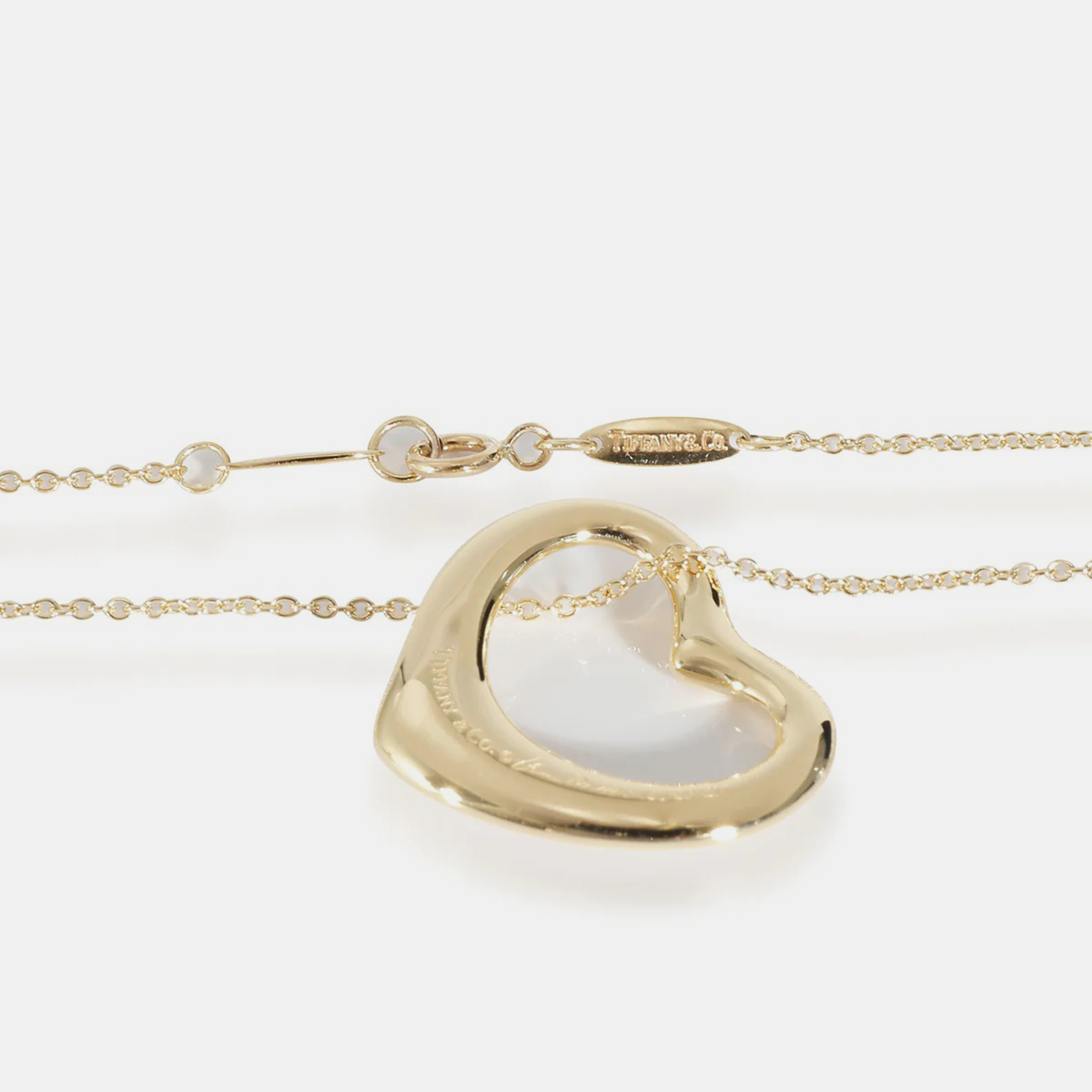 Tiffany & Co. Elsa Peretti Open Heart Pendant In 18k Yellow Gold