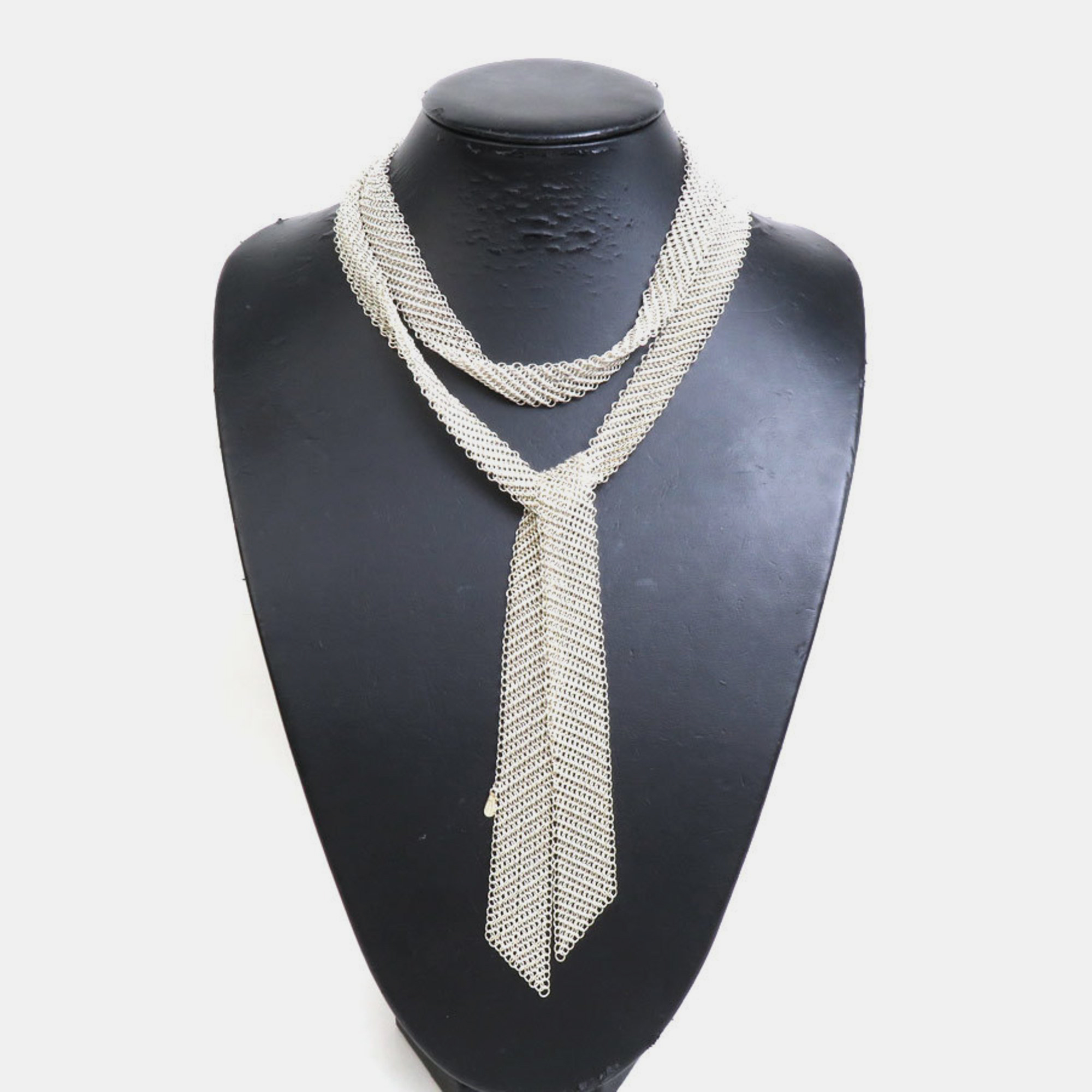 Tiffany & Co. Elsa Peretti Mesh Sterling Silver Necklace