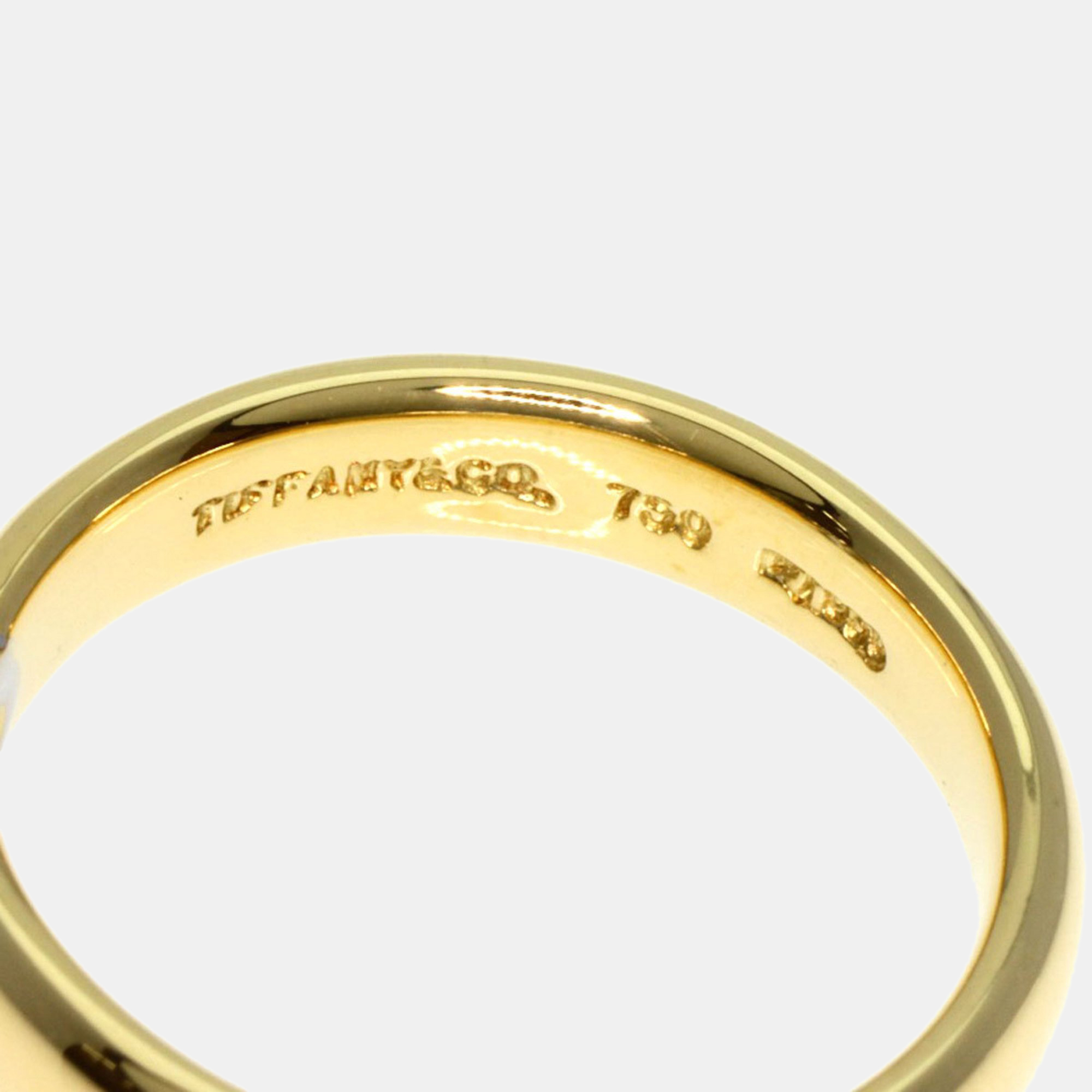 Tiffany & Co. 18K Yellow Gold And Diamond Etoile Band Ring EU 49