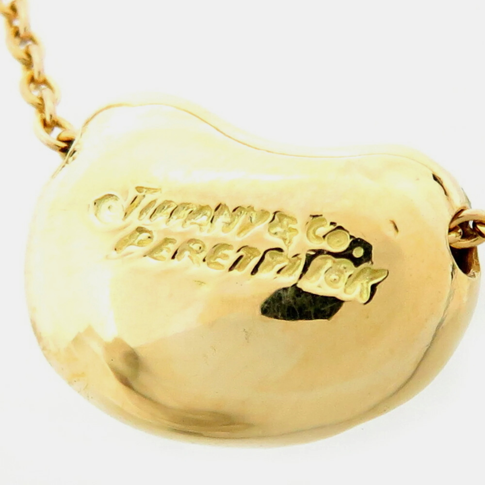 Tiffany & Co. Bean 18K Yellow Gold Diamond Necklace